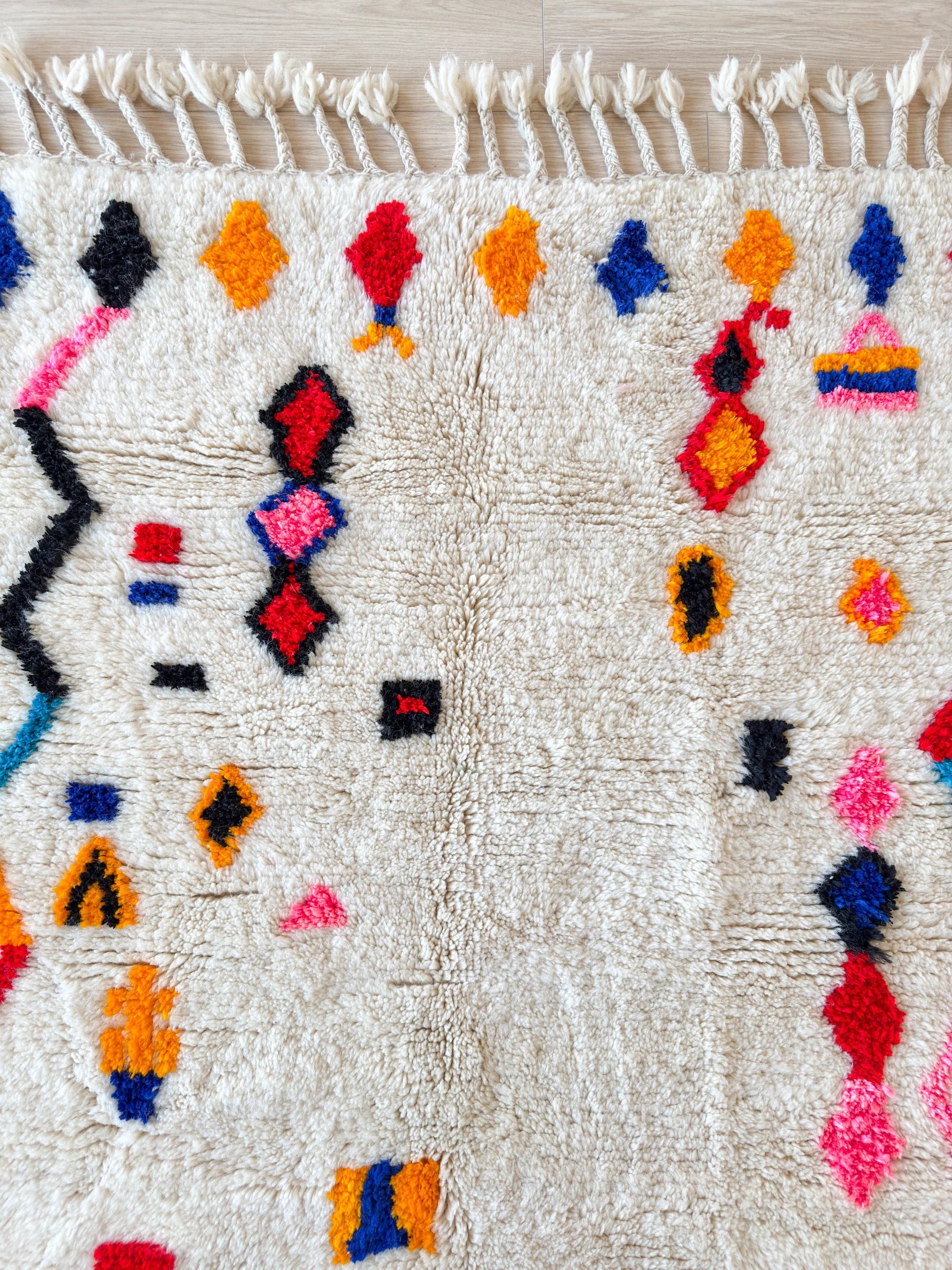 Tapis berbère coloré 119 x 203 cm - n°2567
