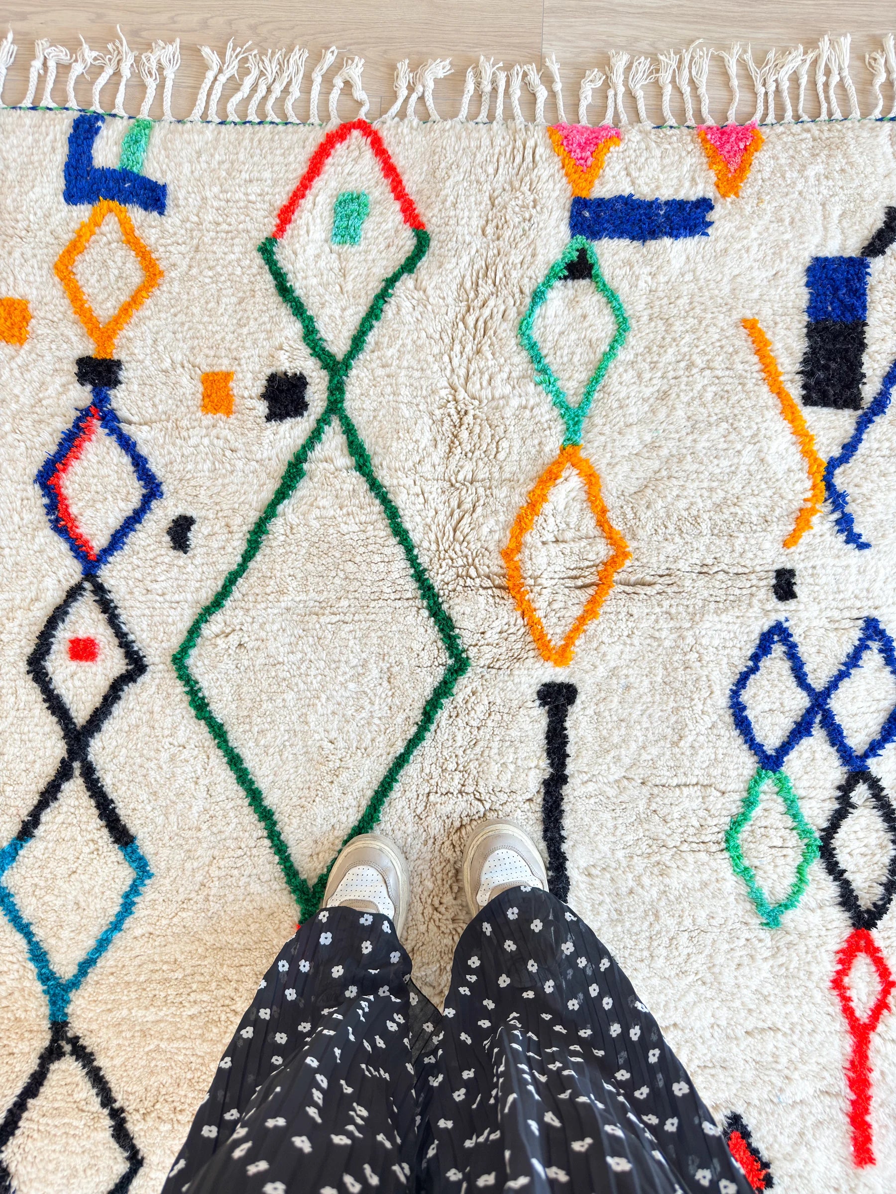 Tapis berbère coloré 147 x 214 cm - n°2556