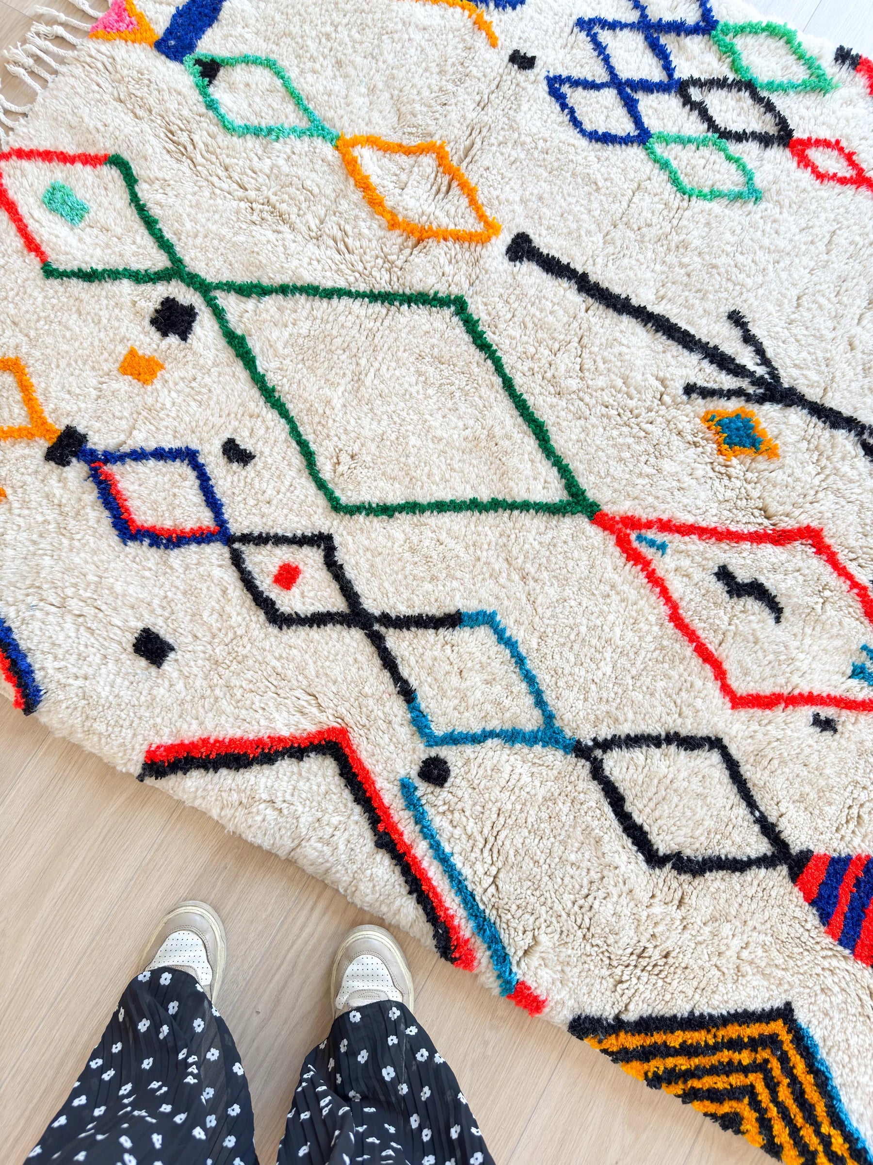 Tapis berbère coloré 147 x 214 cm - n°2556