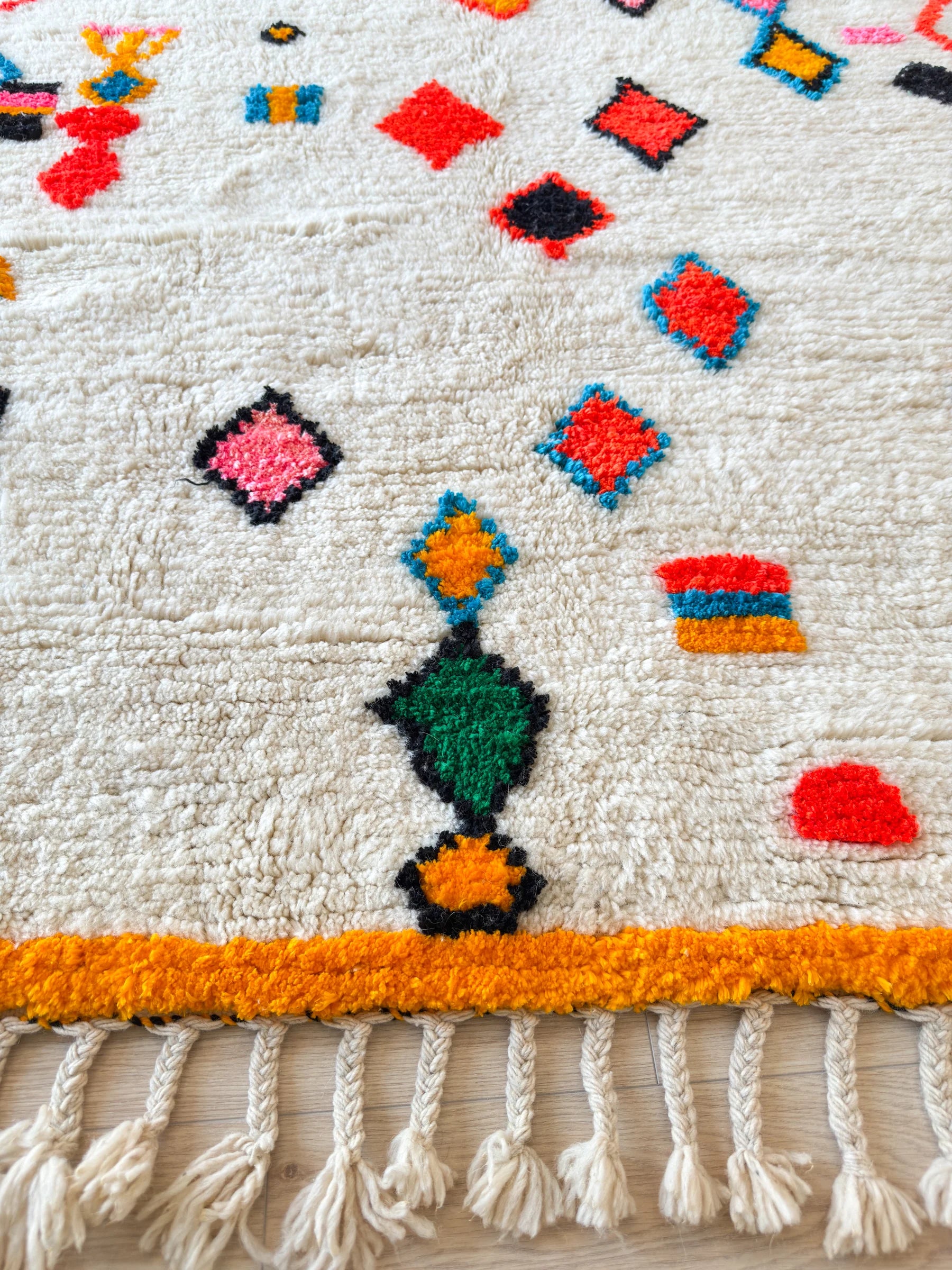 Tapis berbère coloré 157 x 223 cm - n°2544