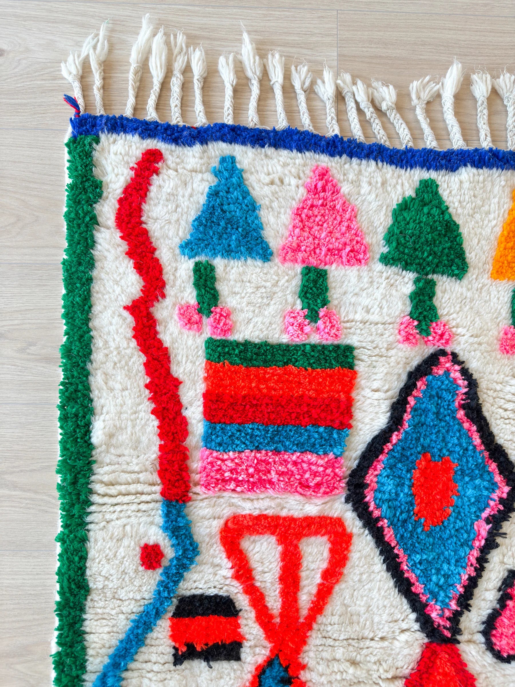Tapis berbère coloré 97 x 163 cm - n°2555