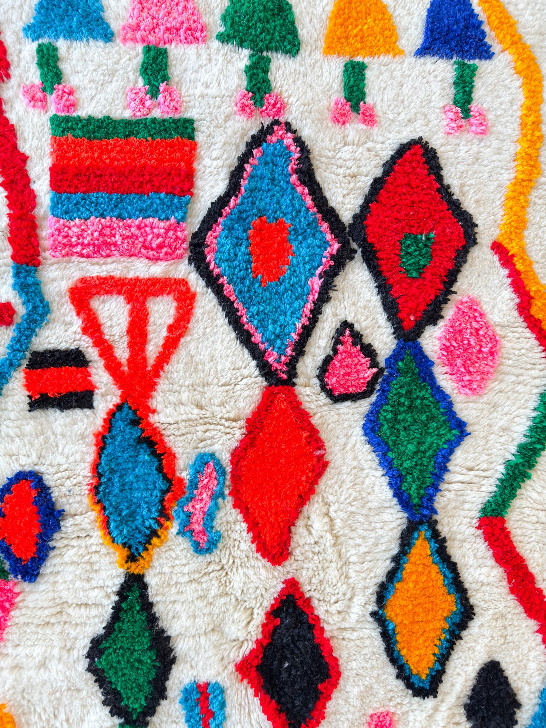 Tapis berbère coloré 97 x 163 cm - n°2555