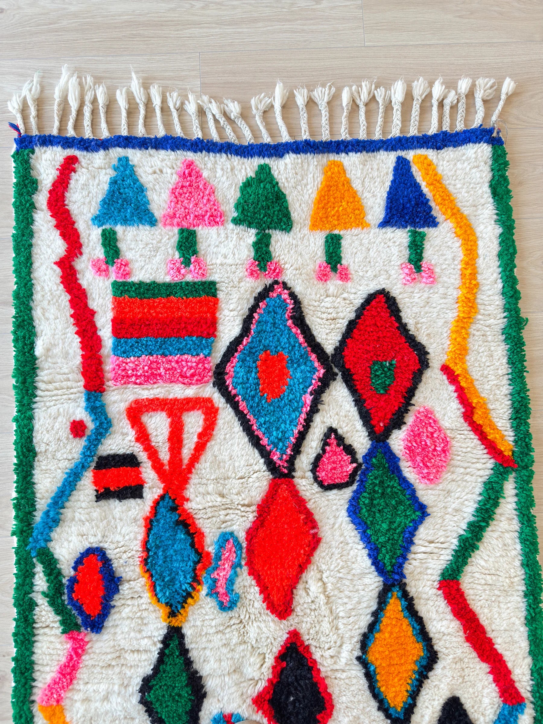 Tapis berbère coloré 97 x 163 cm - n°2555