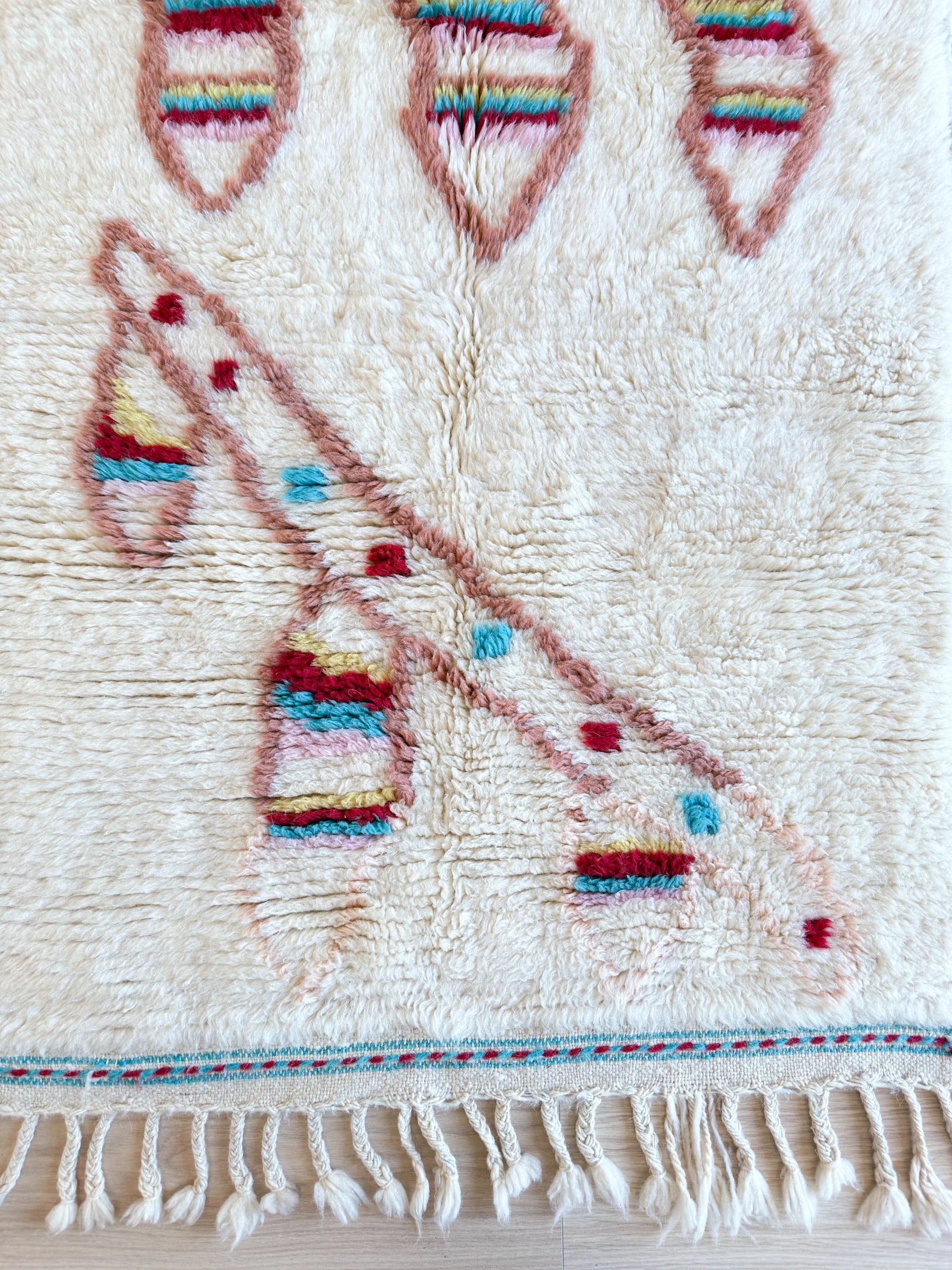 Tapis berbère coloré 99 x 165 cm - n°2294