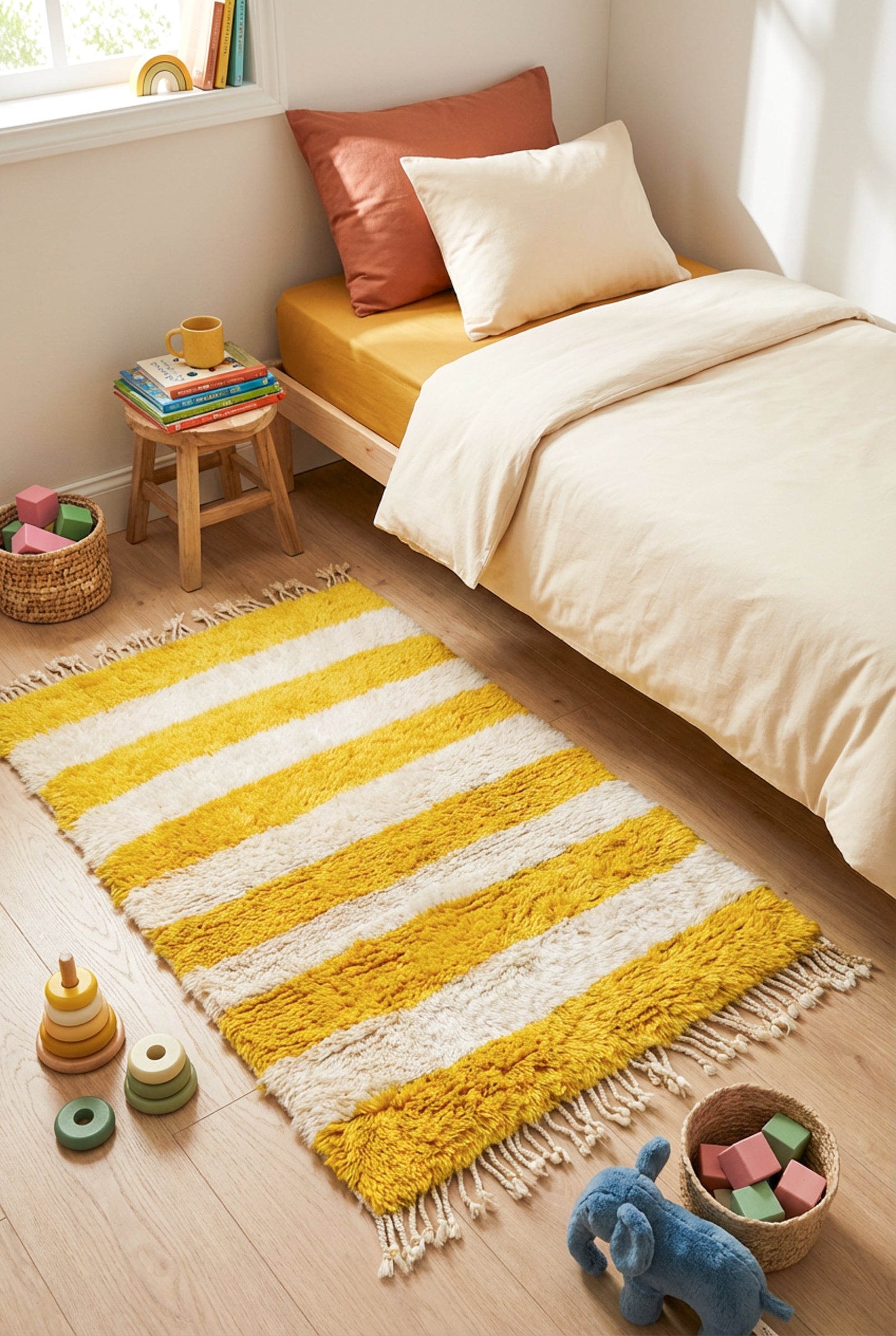 Tapis berbère coloré 83 x 133 cm - n°1916