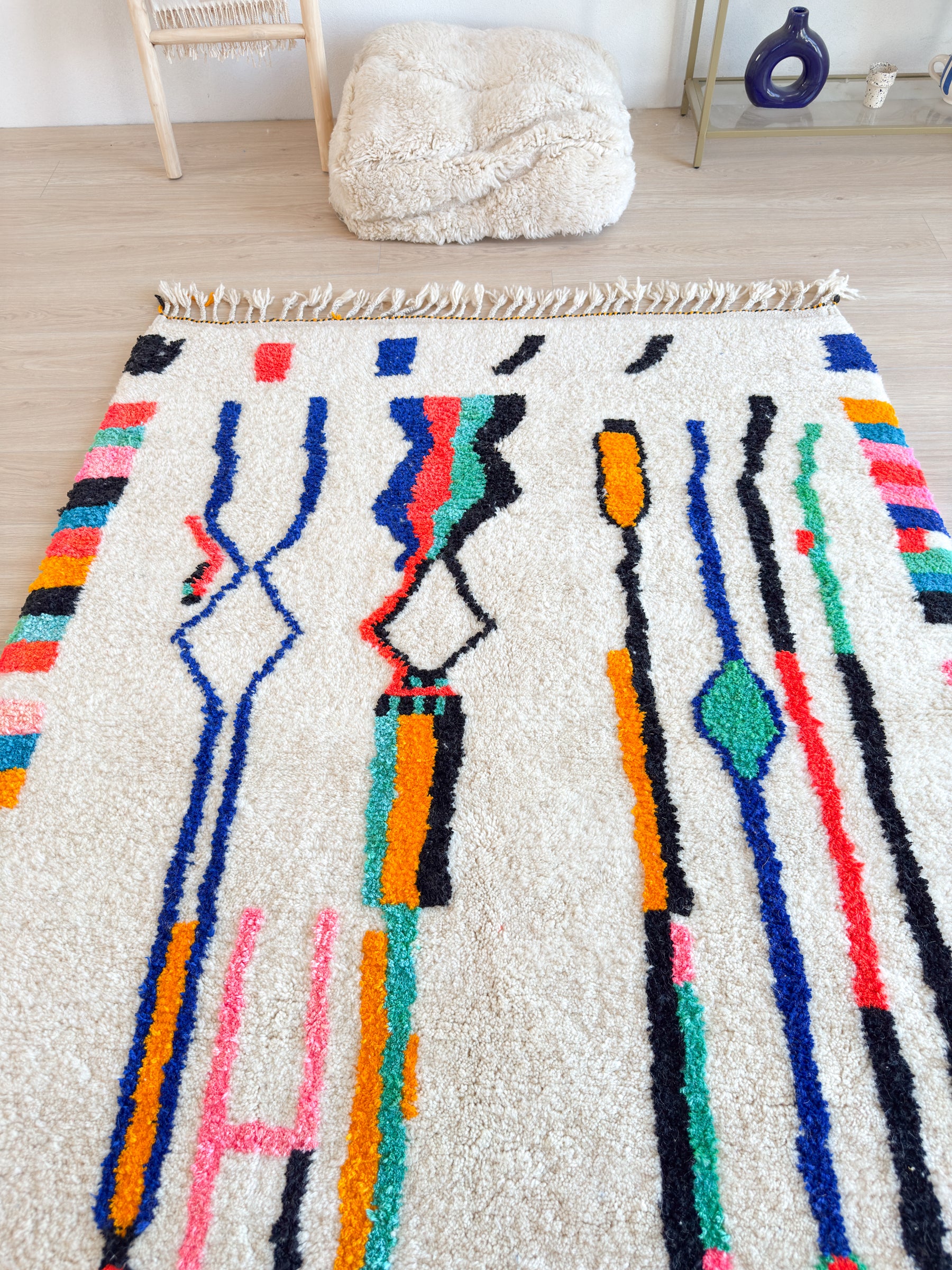 Tapis berbère coloré 155 x 277 cm - n°2579