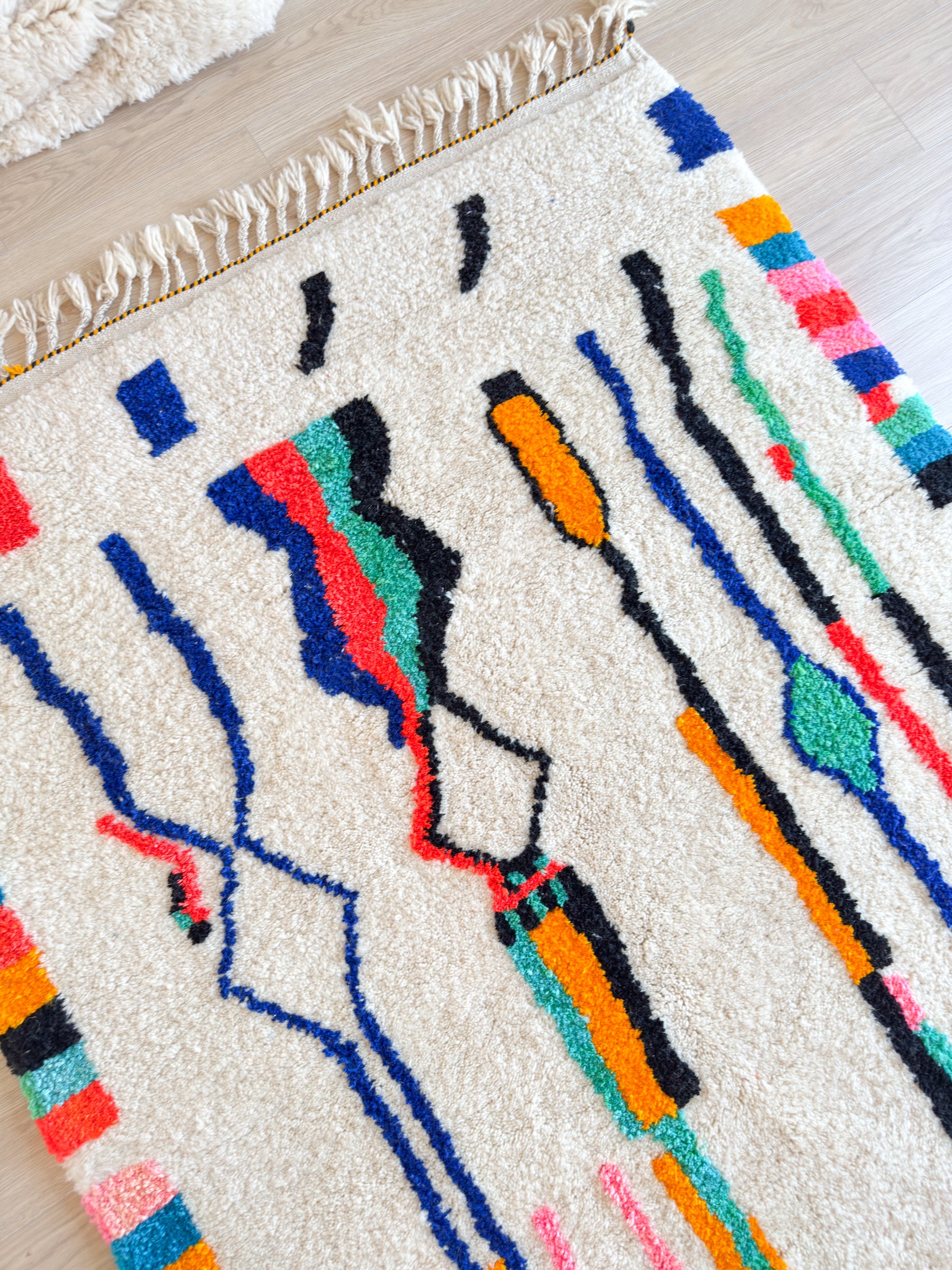 Tapis berbère coloré 155 x 277 cm - n°2579