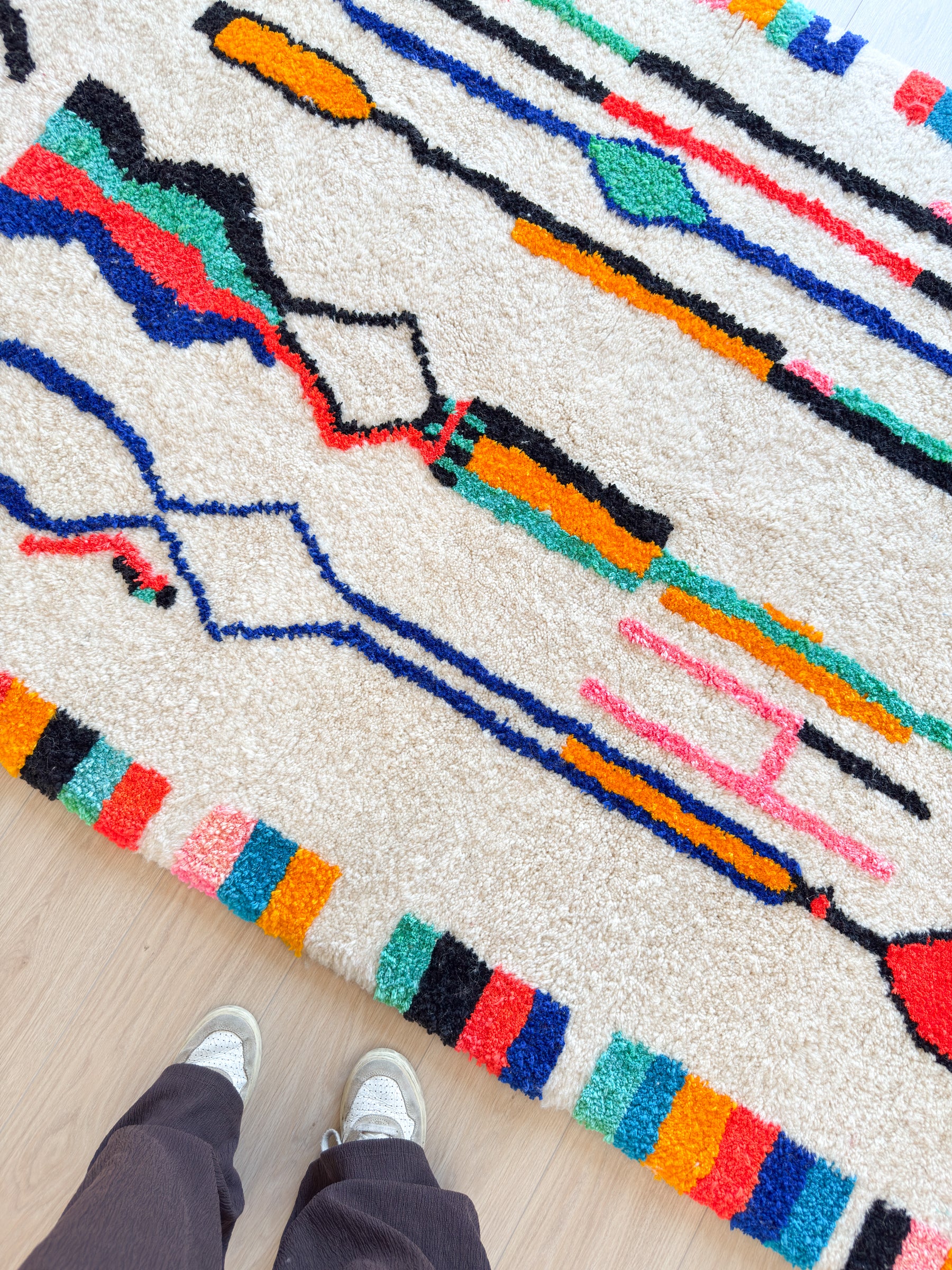 Tapis berbère coloré 155 x 277 cm - n°2579
