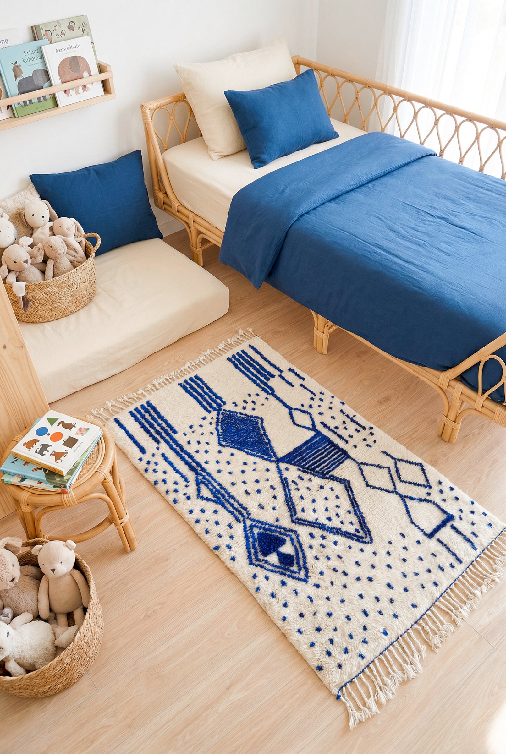 Tapis berbère coloré 99 x 180 cm - n°2452