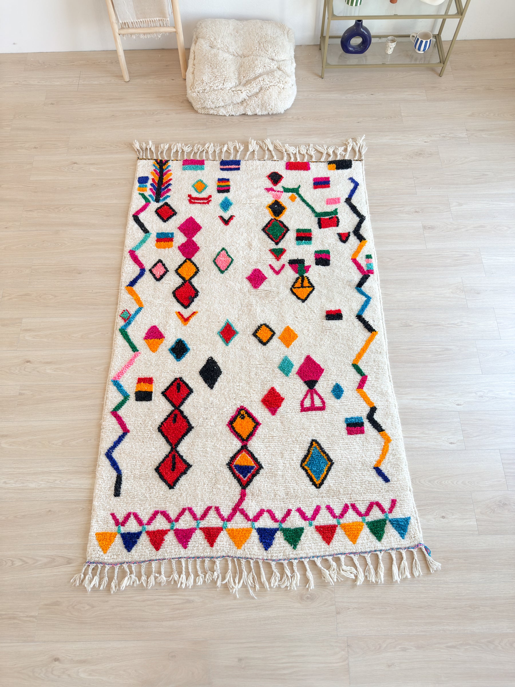 Tapis berbère coloré 146 x 248 cm - n°2592