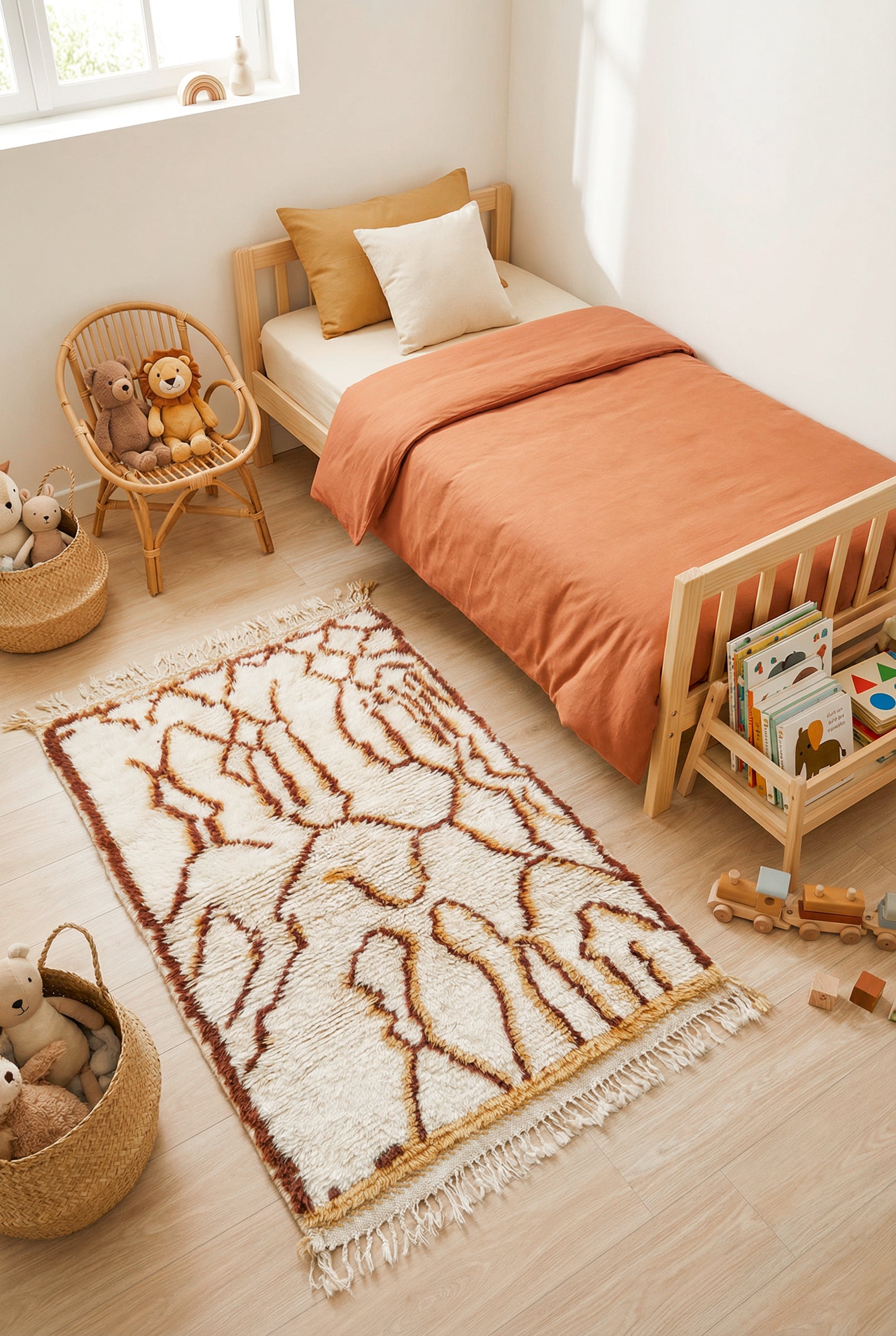 Colorful Berber rug 106 x 166 cm - n°2286