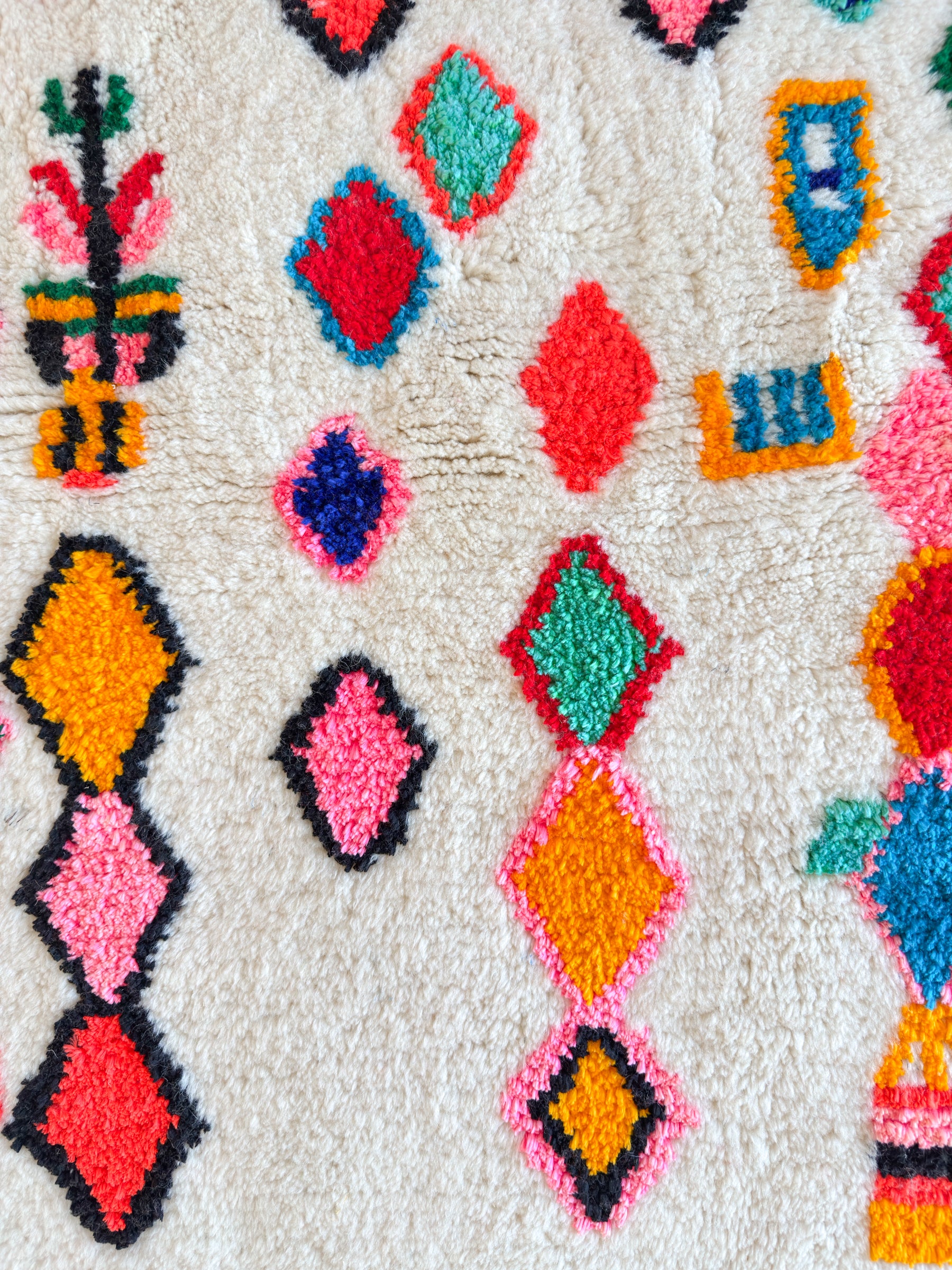 Tapis berbère coloré 95 x 175 cm - n°2573