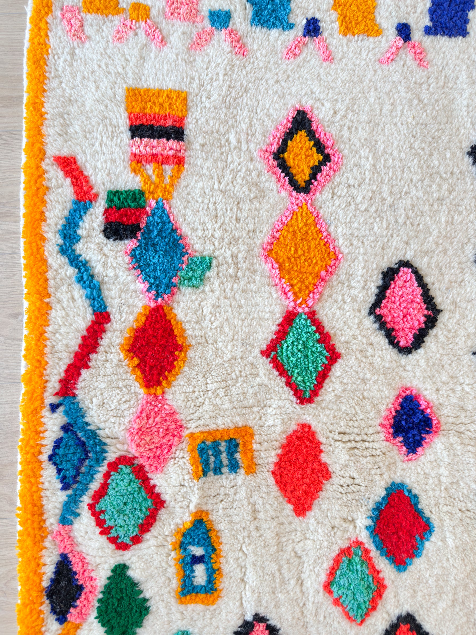 Tapis berbère coloré 95 x 175 cm - n°2573