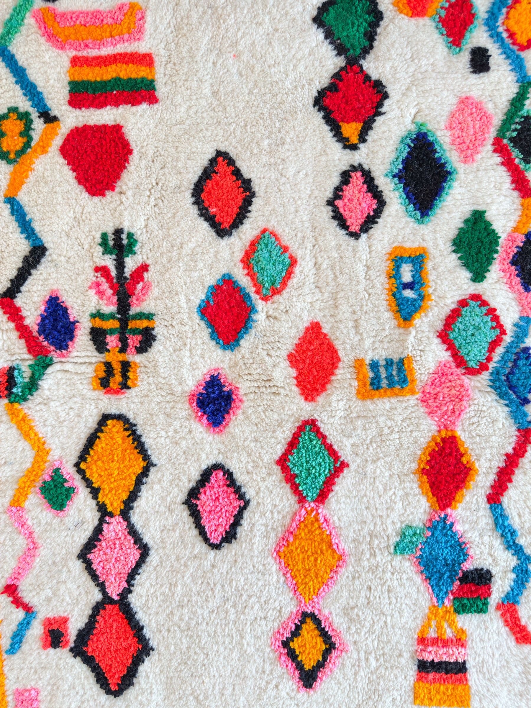 Tapis berbère coloré 95 x 175 cm - n°2573