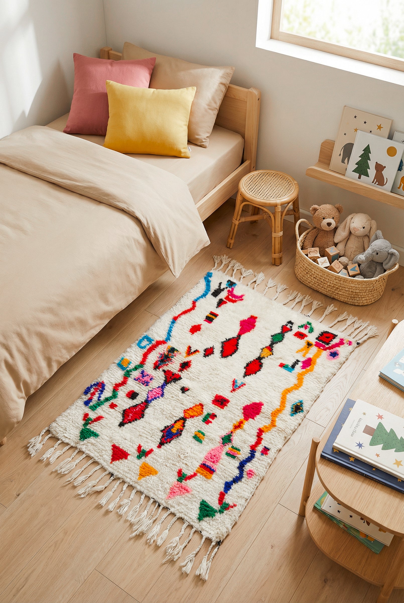 Tapis berbère coloré 93 x 150 cm - n°2302