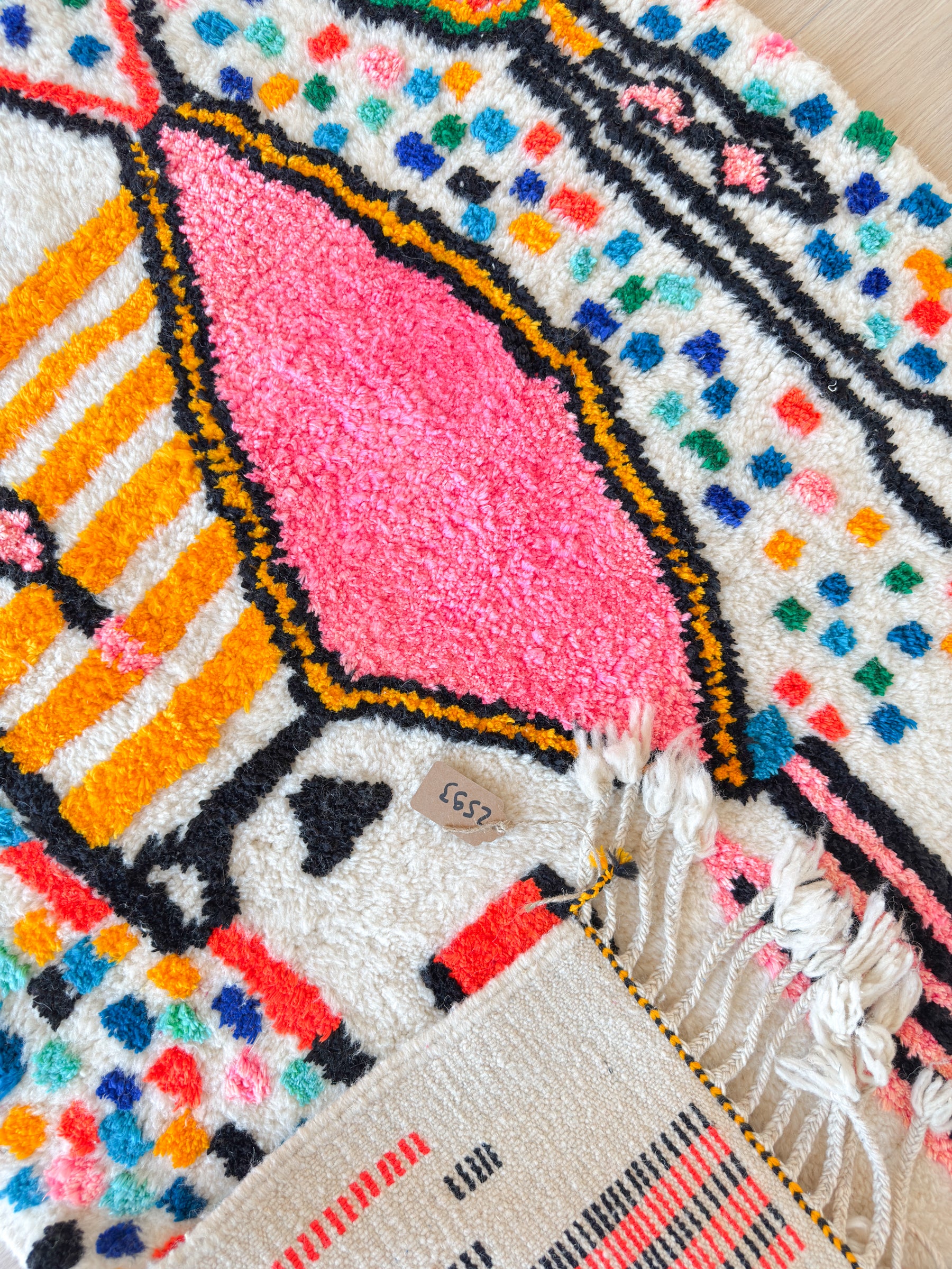 Tapis berbère coloré 101 x 179 cm - n°2593