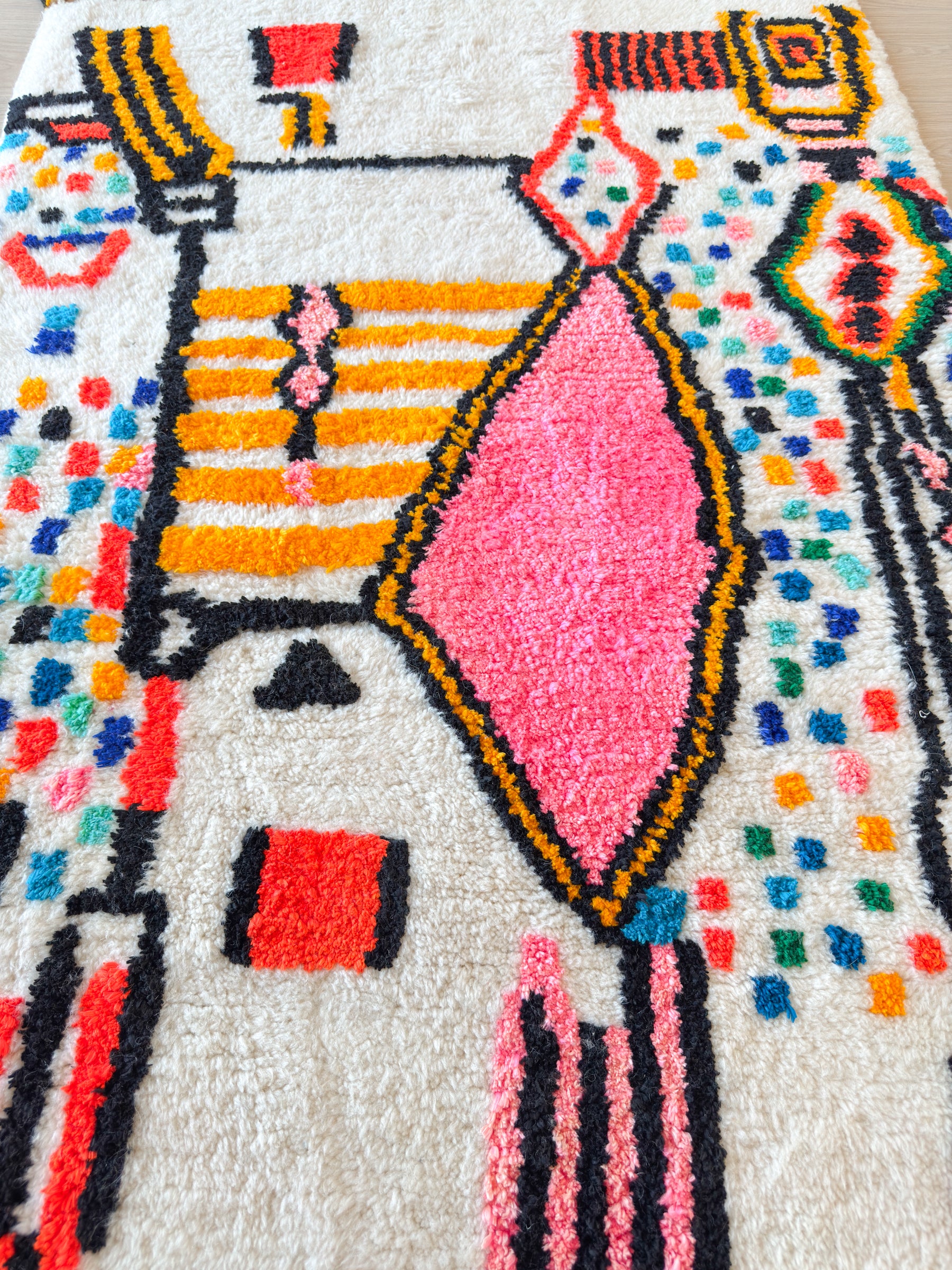 Tapis berbère coloré 101 x 179 cm - n°2593