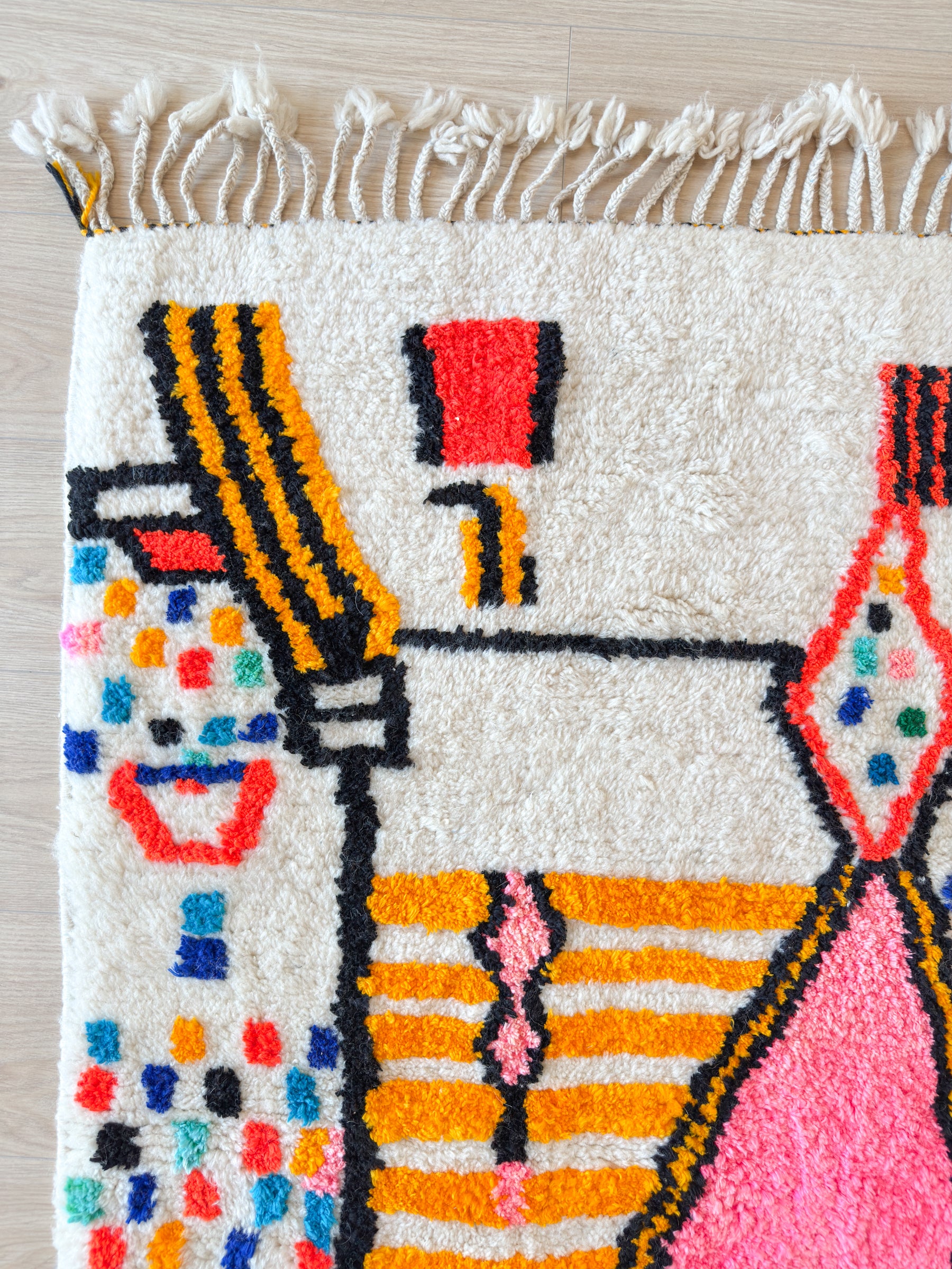 Tapis berbère coloré 101 x 179 cm - n°2593