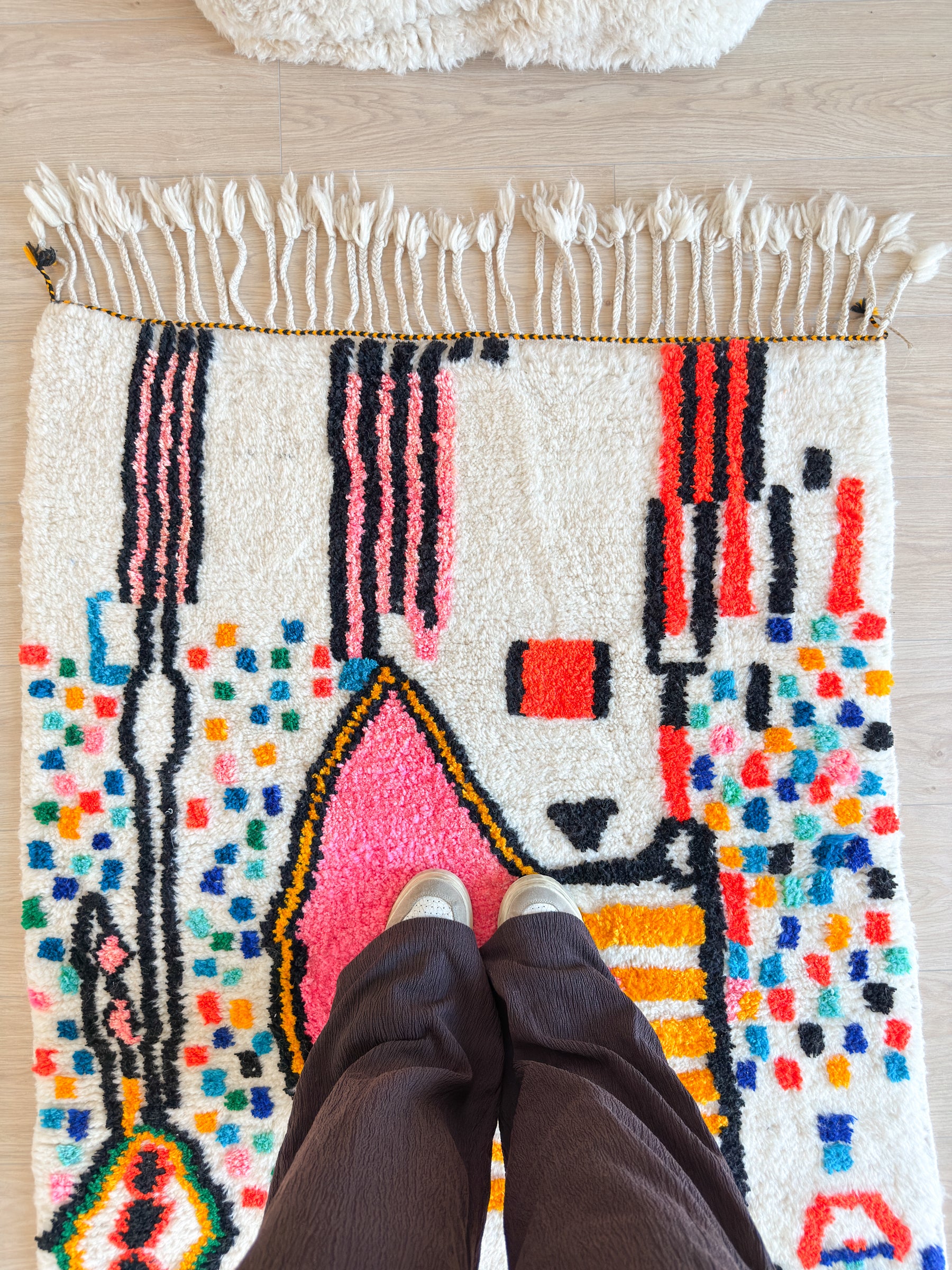 Tapis berbère coloré 101 x 179 cm - n°2593
