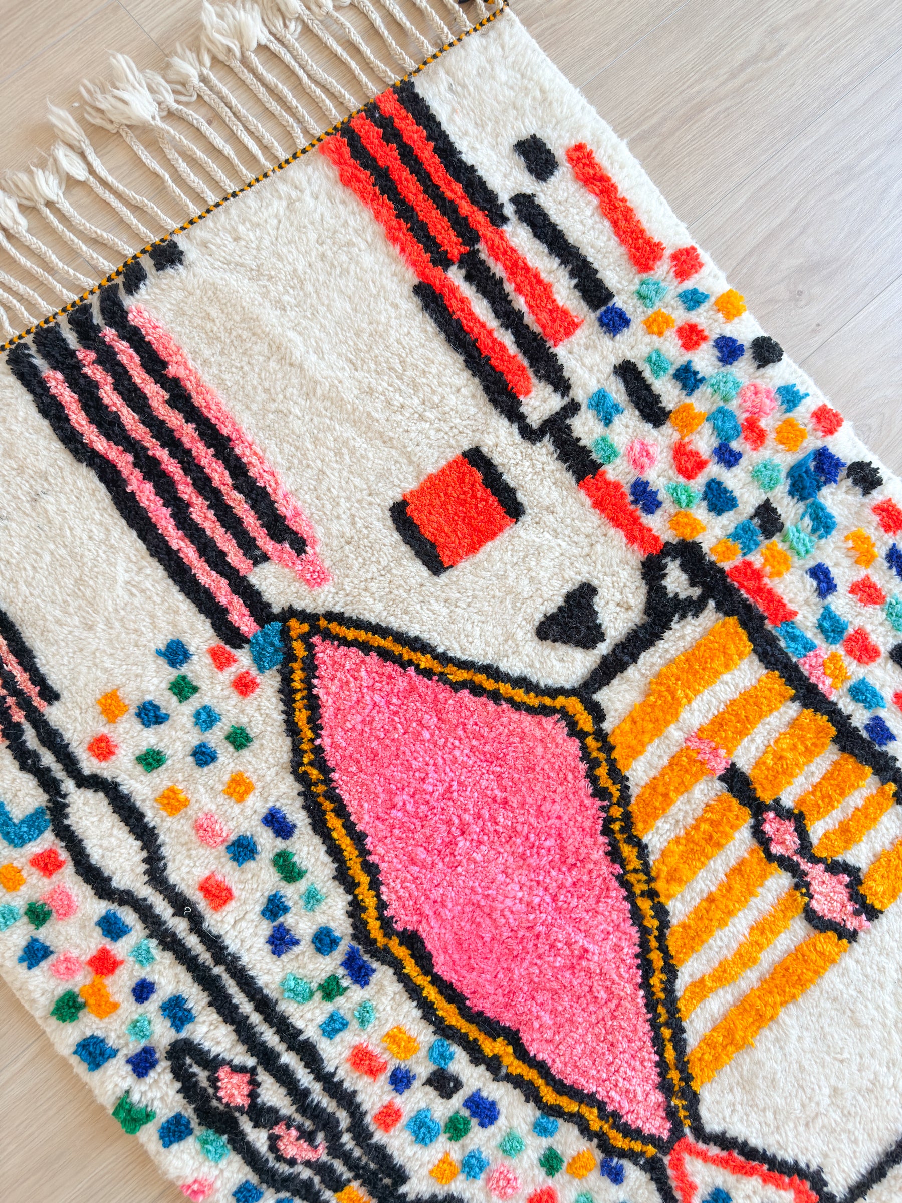 Tapis berbère coloré 101 x 179 cm - n°2593