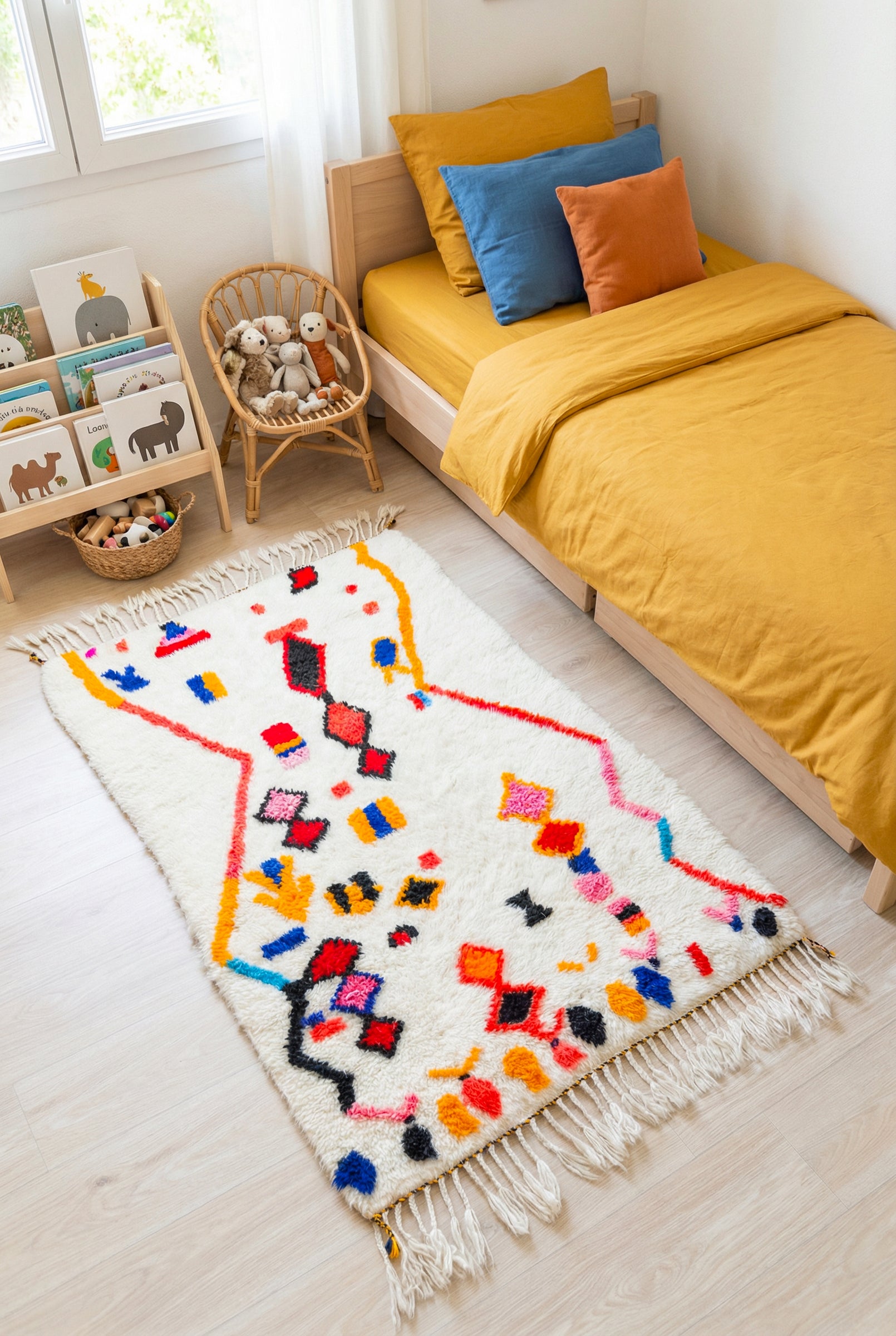 Tapis berbère coloré 107 x 183 cm - n°2239