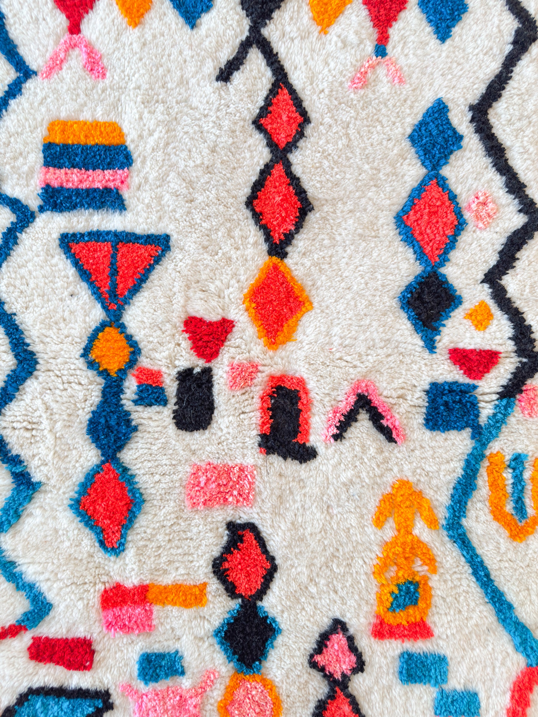 Tapis berbère coloré 99 x 177 cm - n°2576