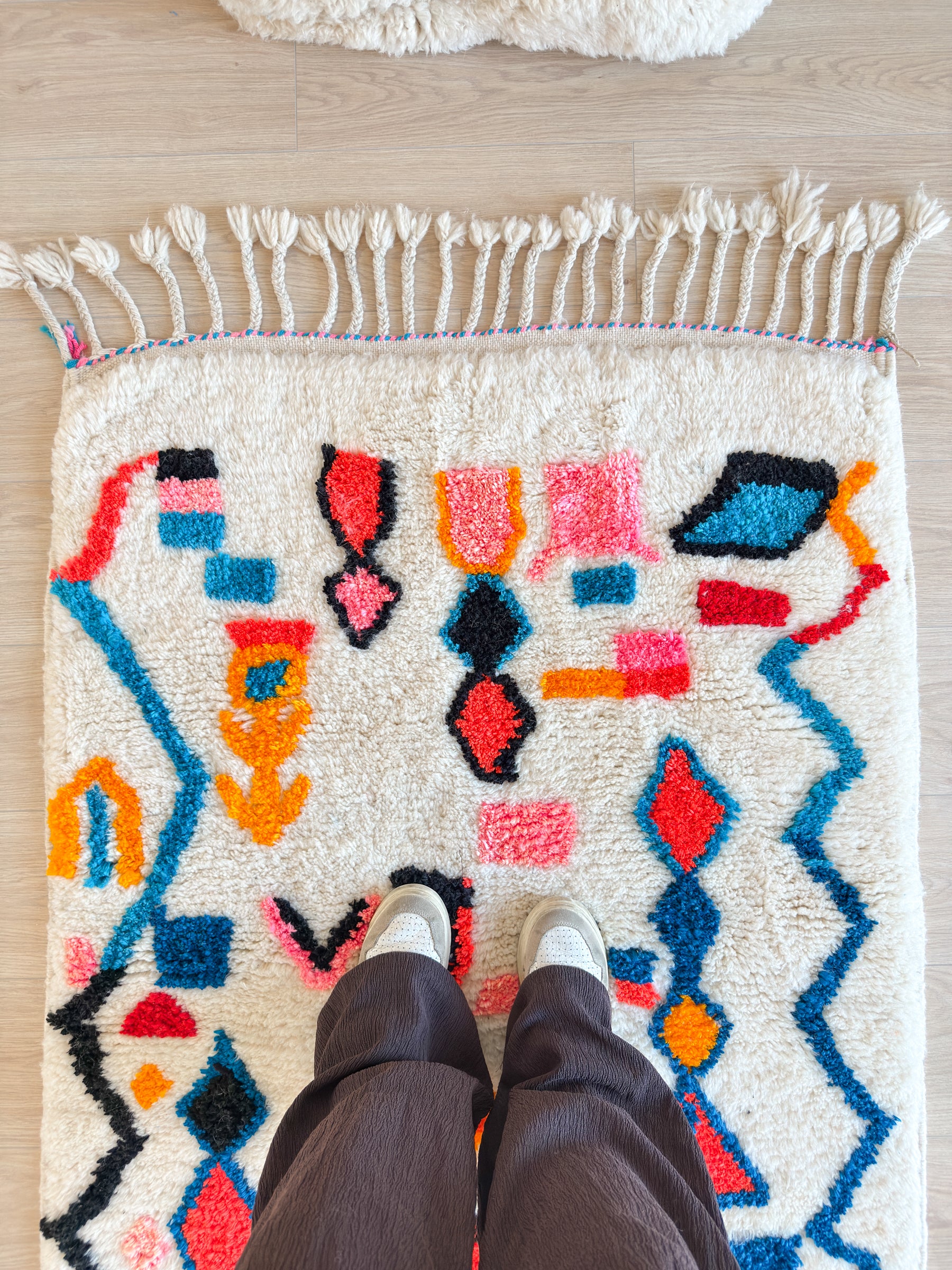 Tapis berbère coloré 99 x 177 cm - n°2576