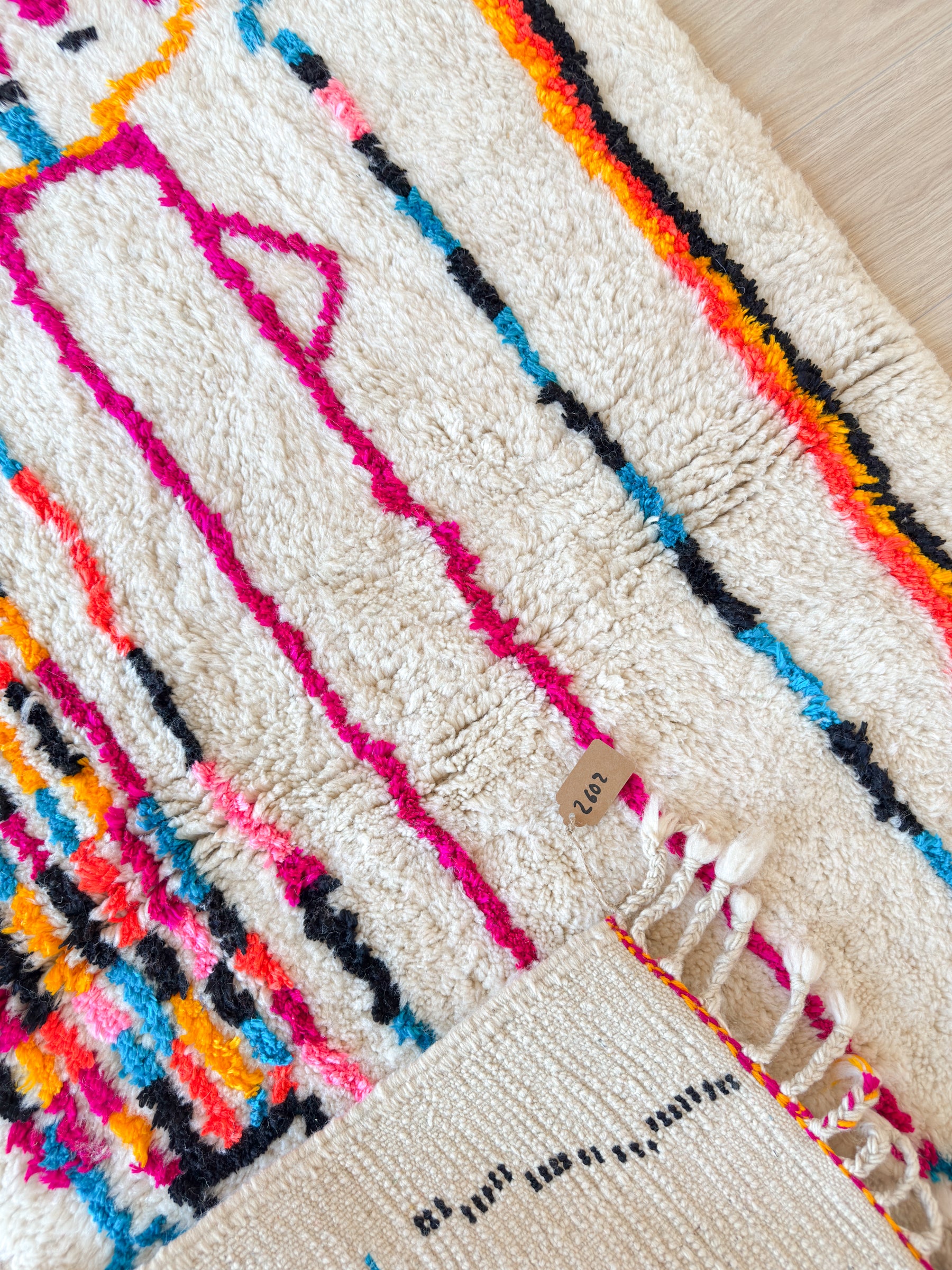 Tapis berbère coloré 107 x 173 cm - n°2602