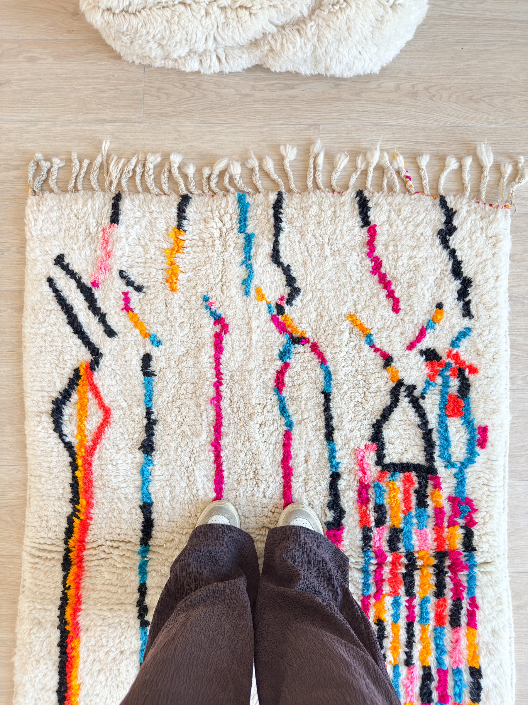 Tapis berbère coloré 107 x 173 cm - n°2602