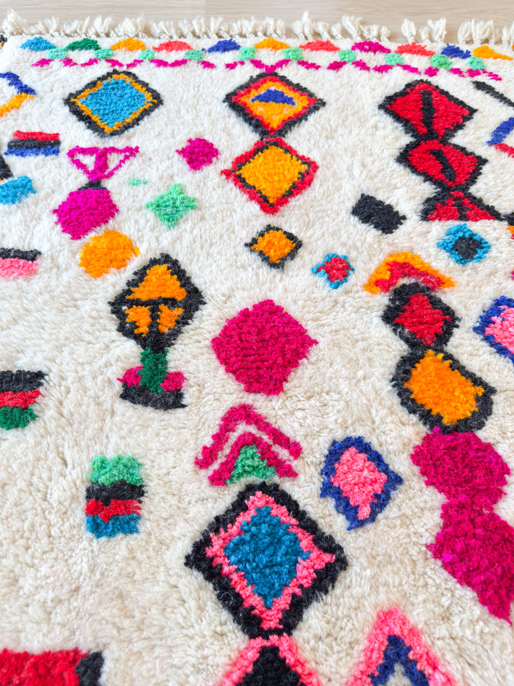 Tapis berbère coloré 98 x 161 cm - n°2603