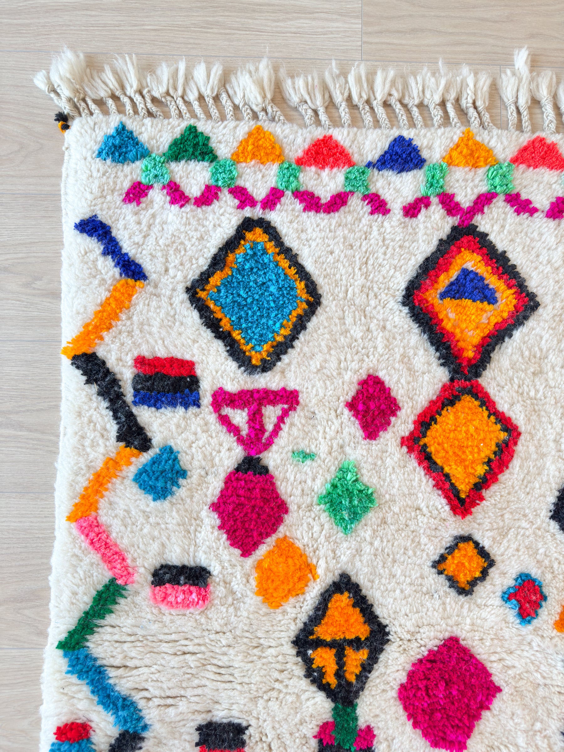 Tapis berbère coloré 98 x 161 cm - n°2603