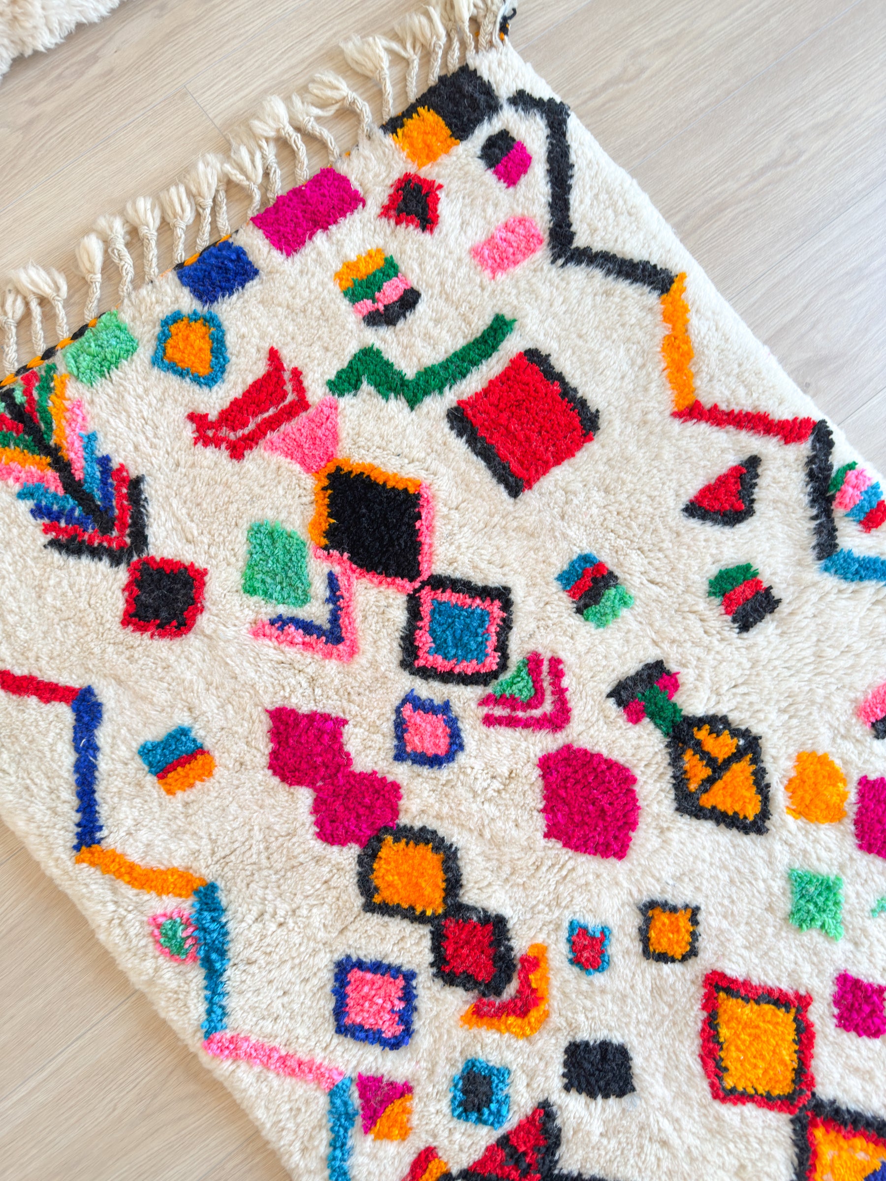 Tapis berbère coloré 98 x 161 cm - n°2603