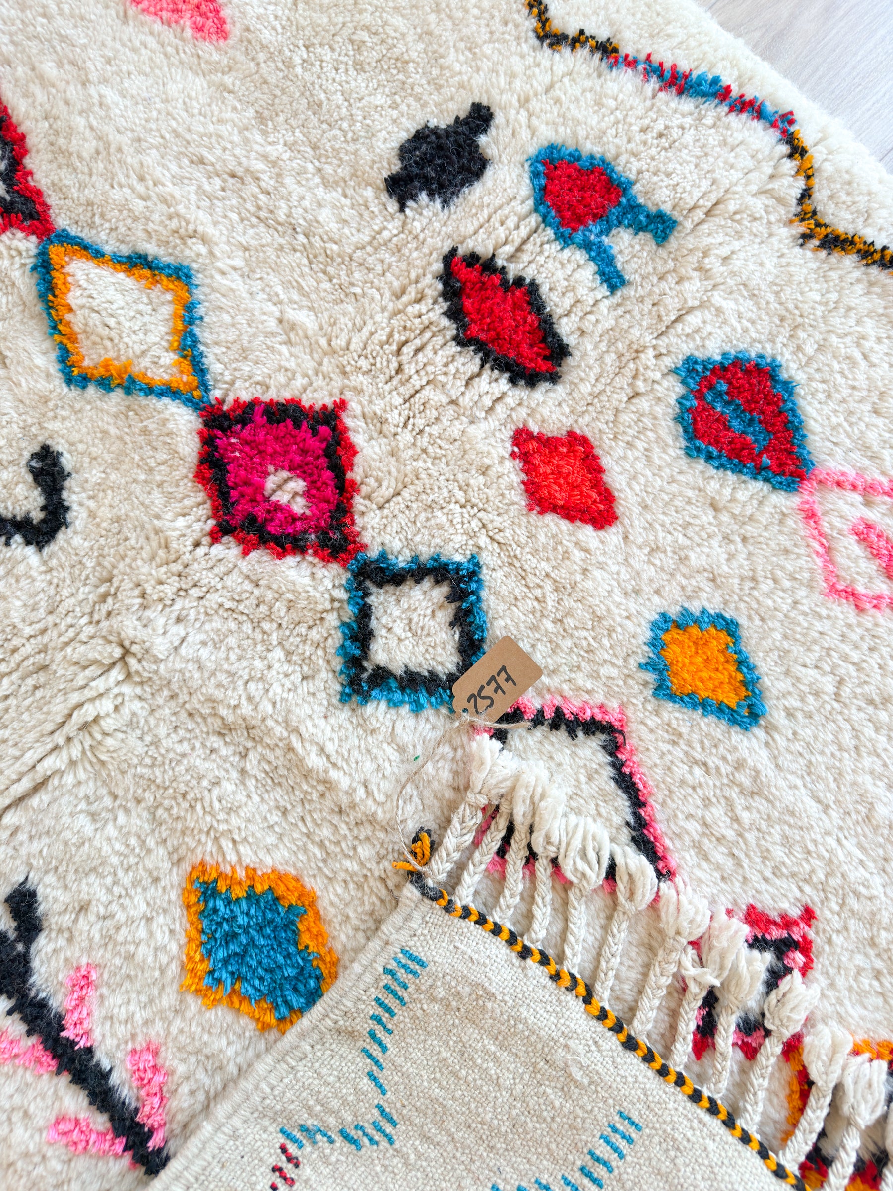 Tapis berbère coloré 109 x 178 cm - n°2577