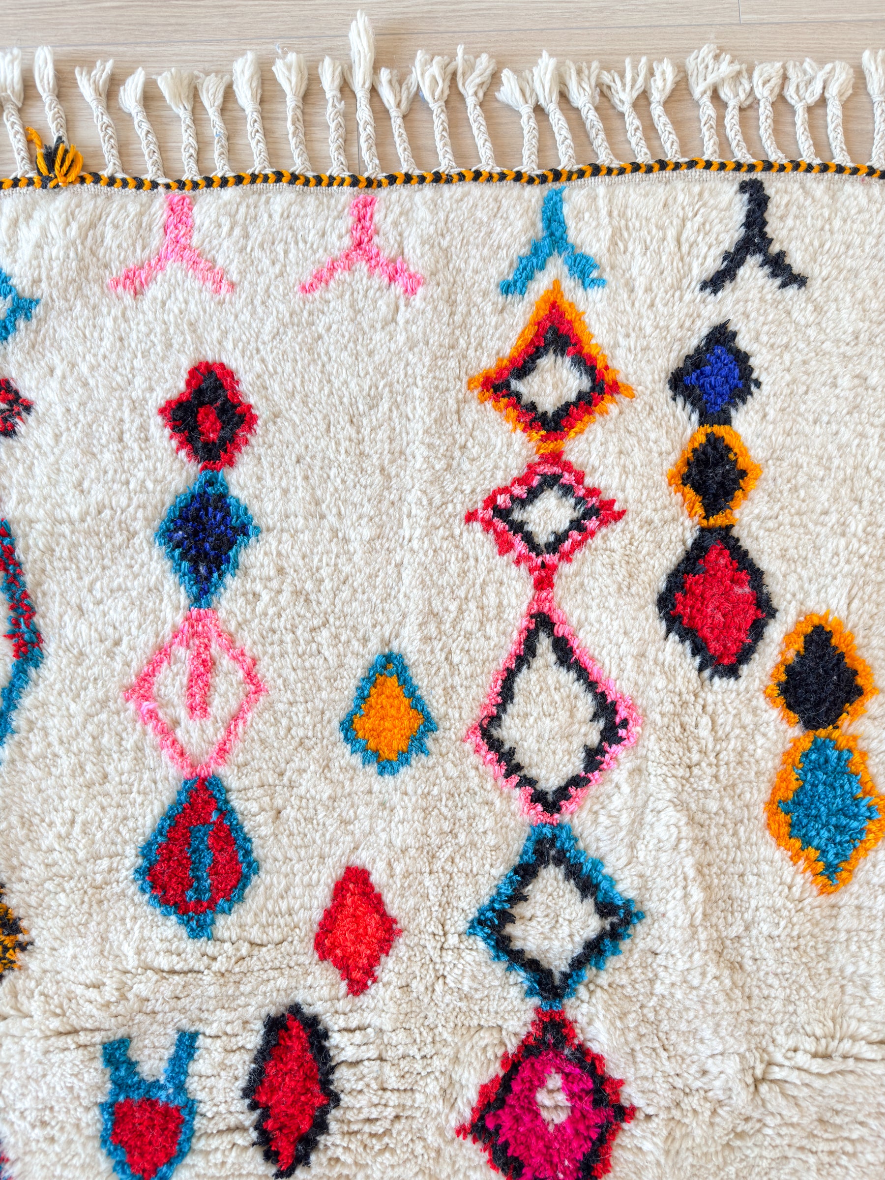 Tapis berbère coloré 109 x 178 cm - n°2577