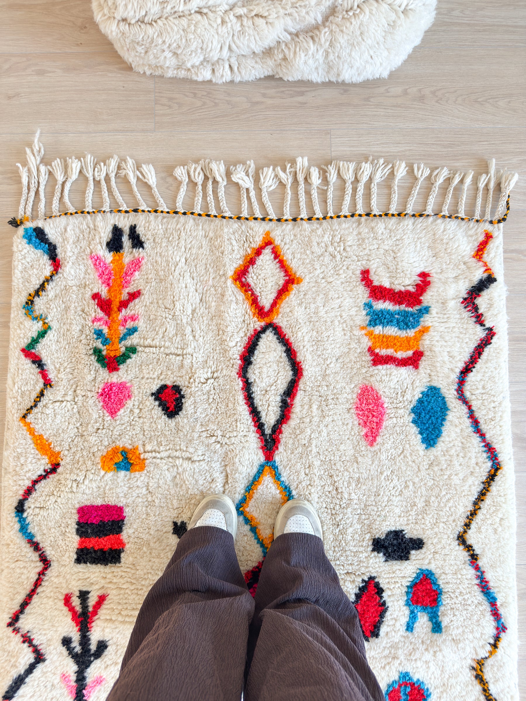 Tapis berbère coloré 109 x 178 cm - n°2577