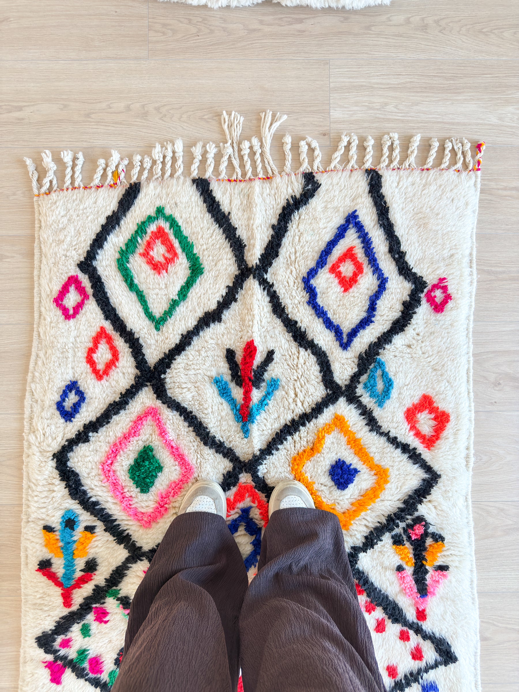Tapis berbère coloré 98 x 168 cm - n°2604