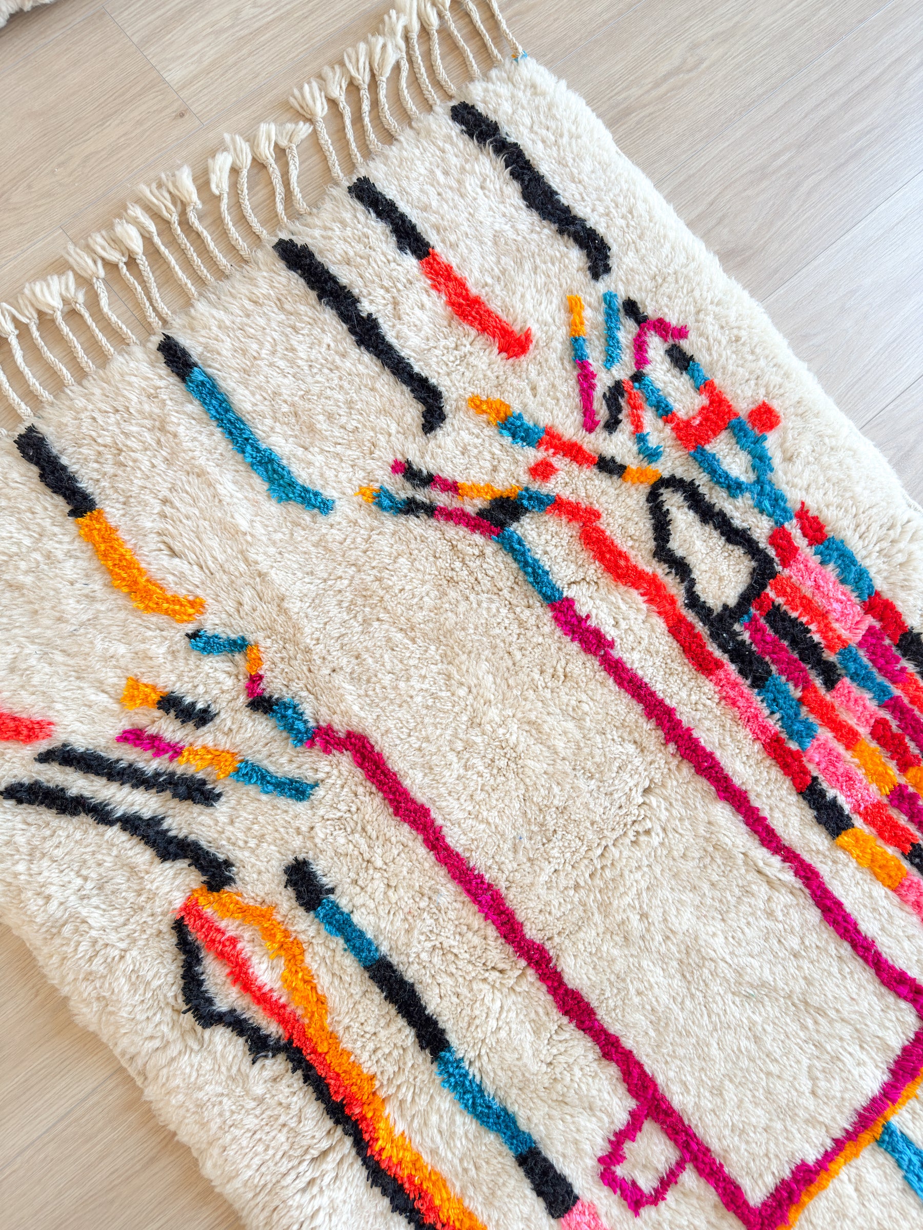 Tapis berbère coloré 108 x 177 cm - n°2609