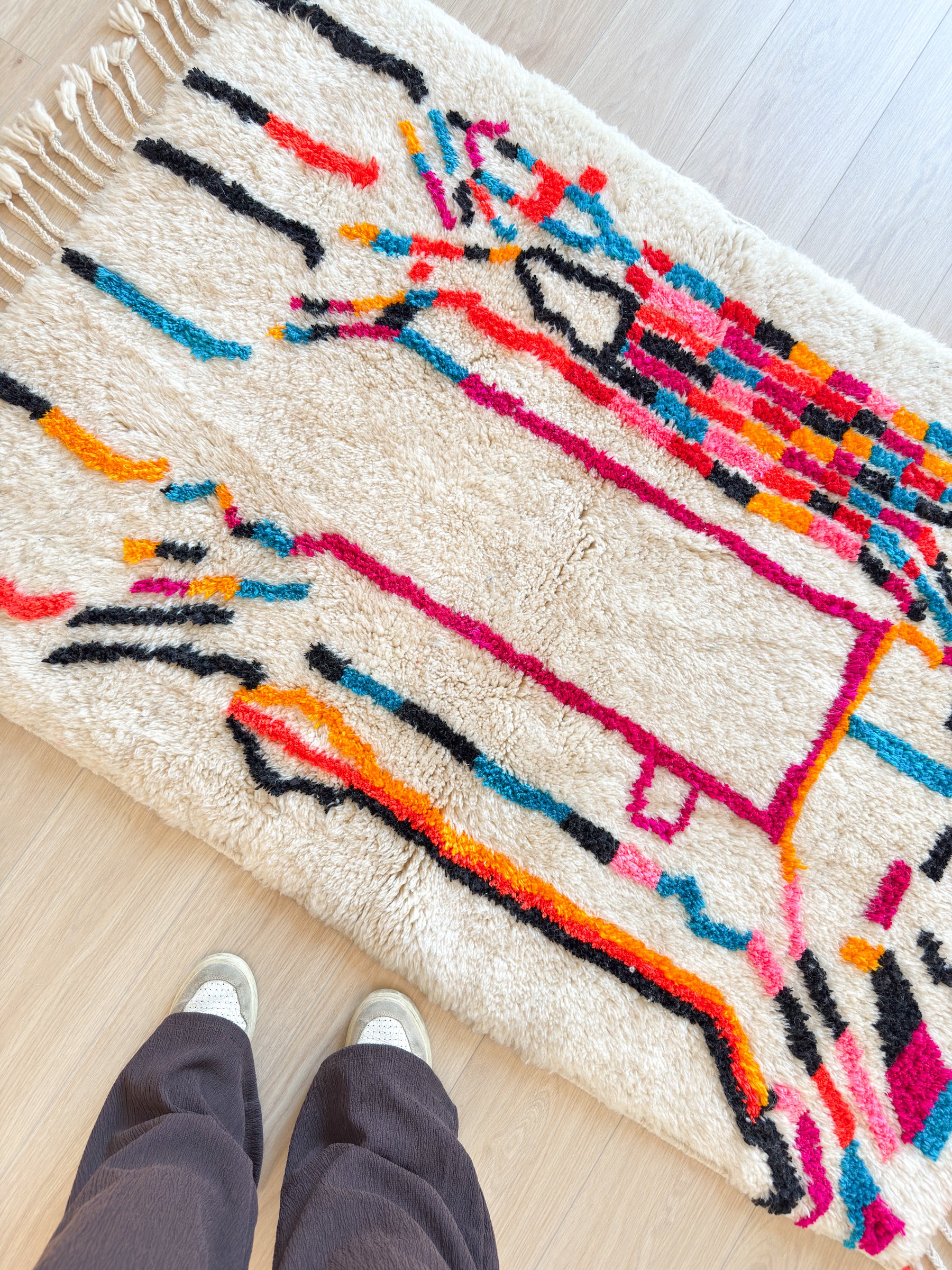 Tapis berbère coloré 108 x 177 cm - n°2609