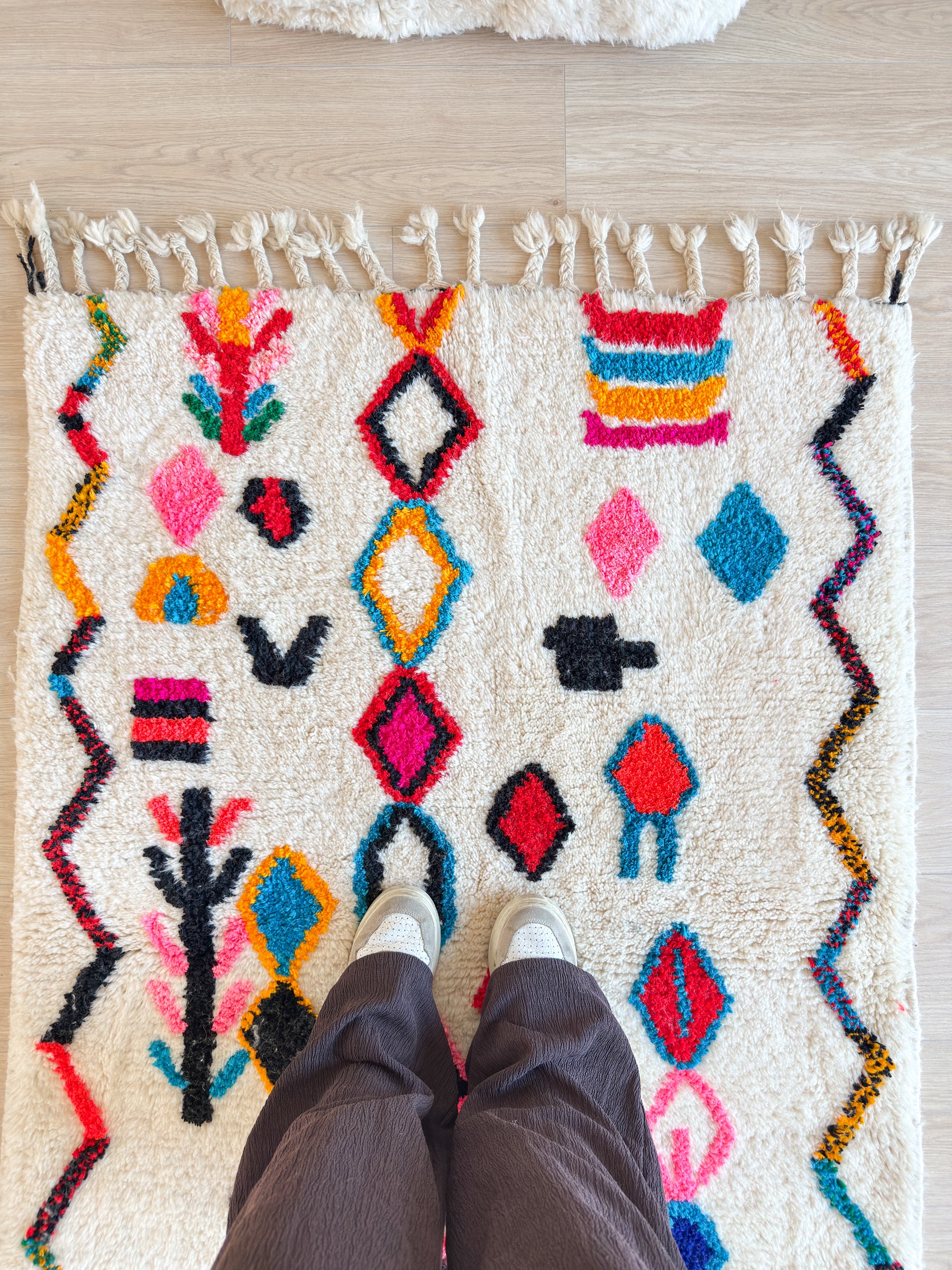 Tapis berbère coloré 107 x 171 cm - n°2586