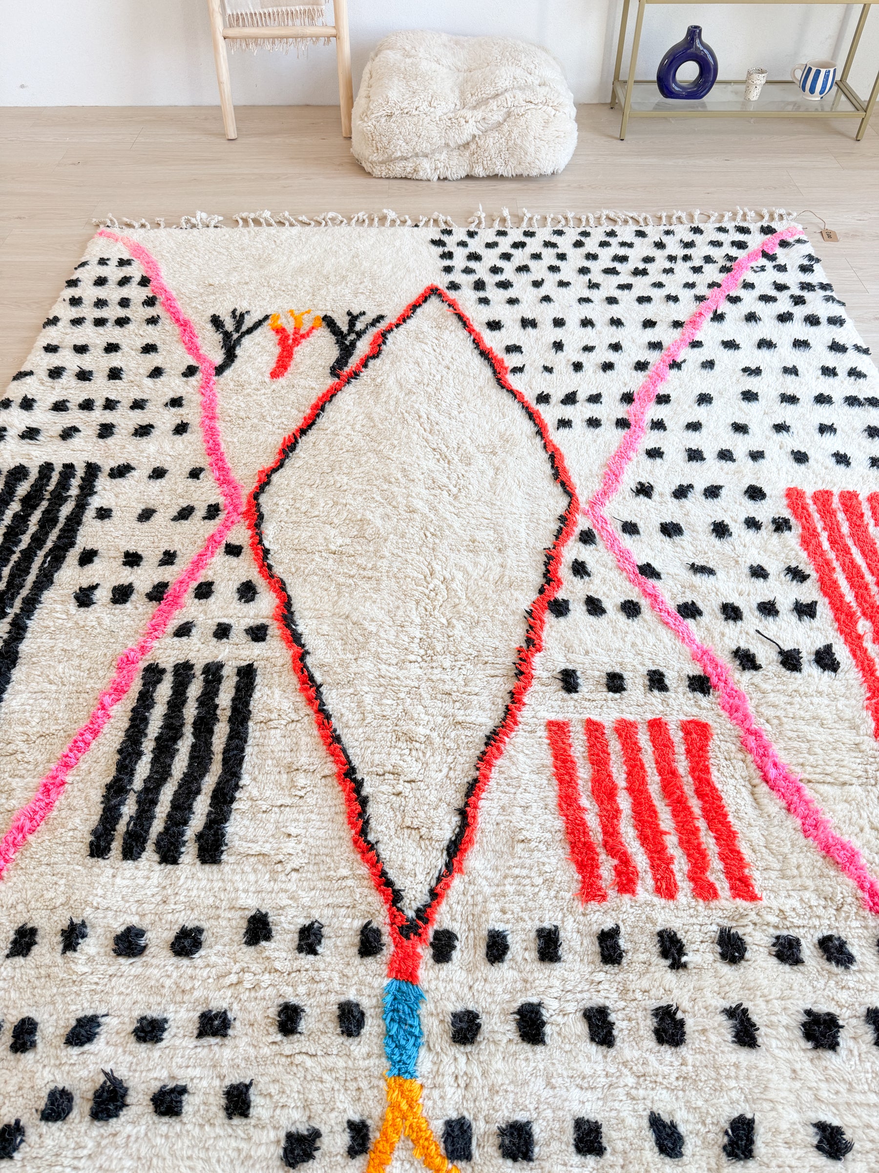 Tapis berbère coloré 200 x 314 cm - n°2600