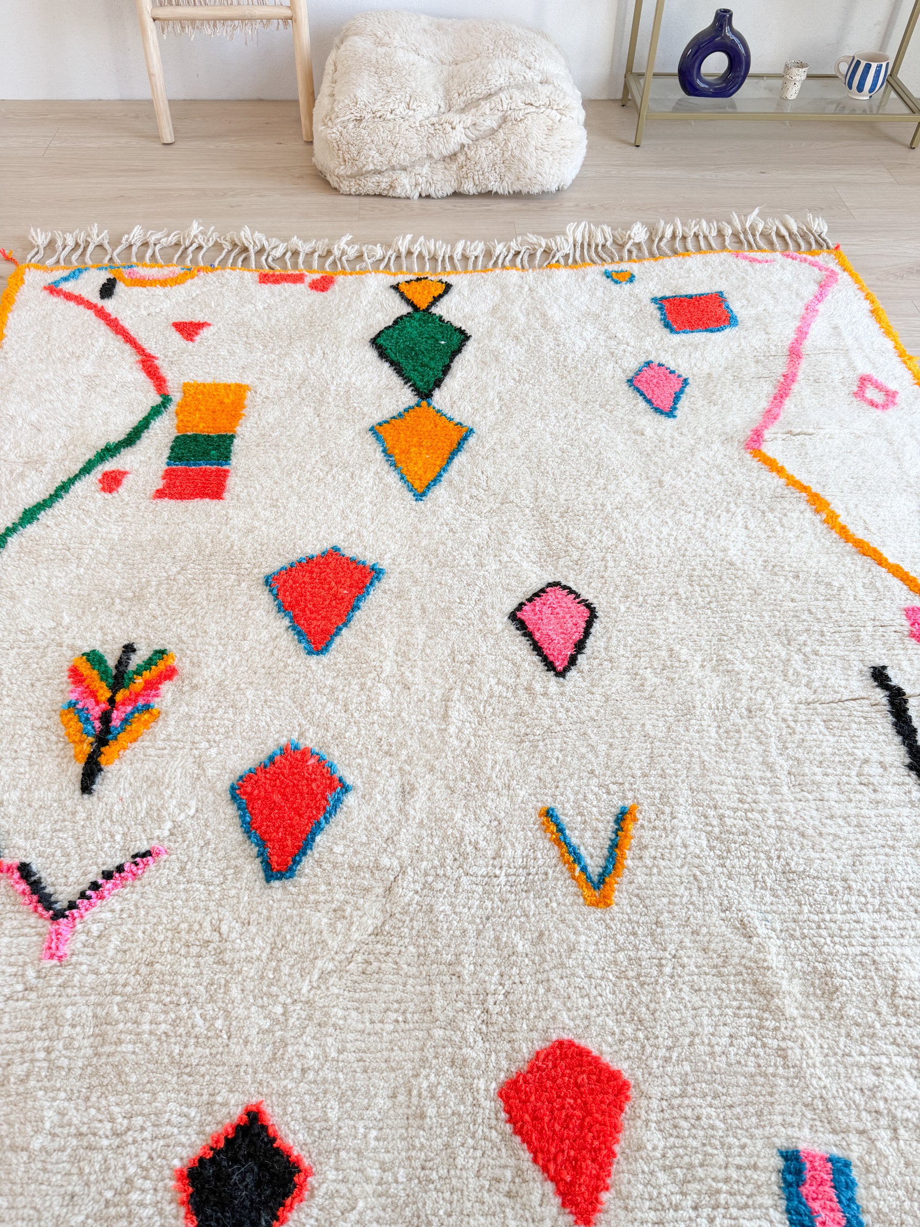 Tapis berbère coloré 192 x 310 cm - n°2578