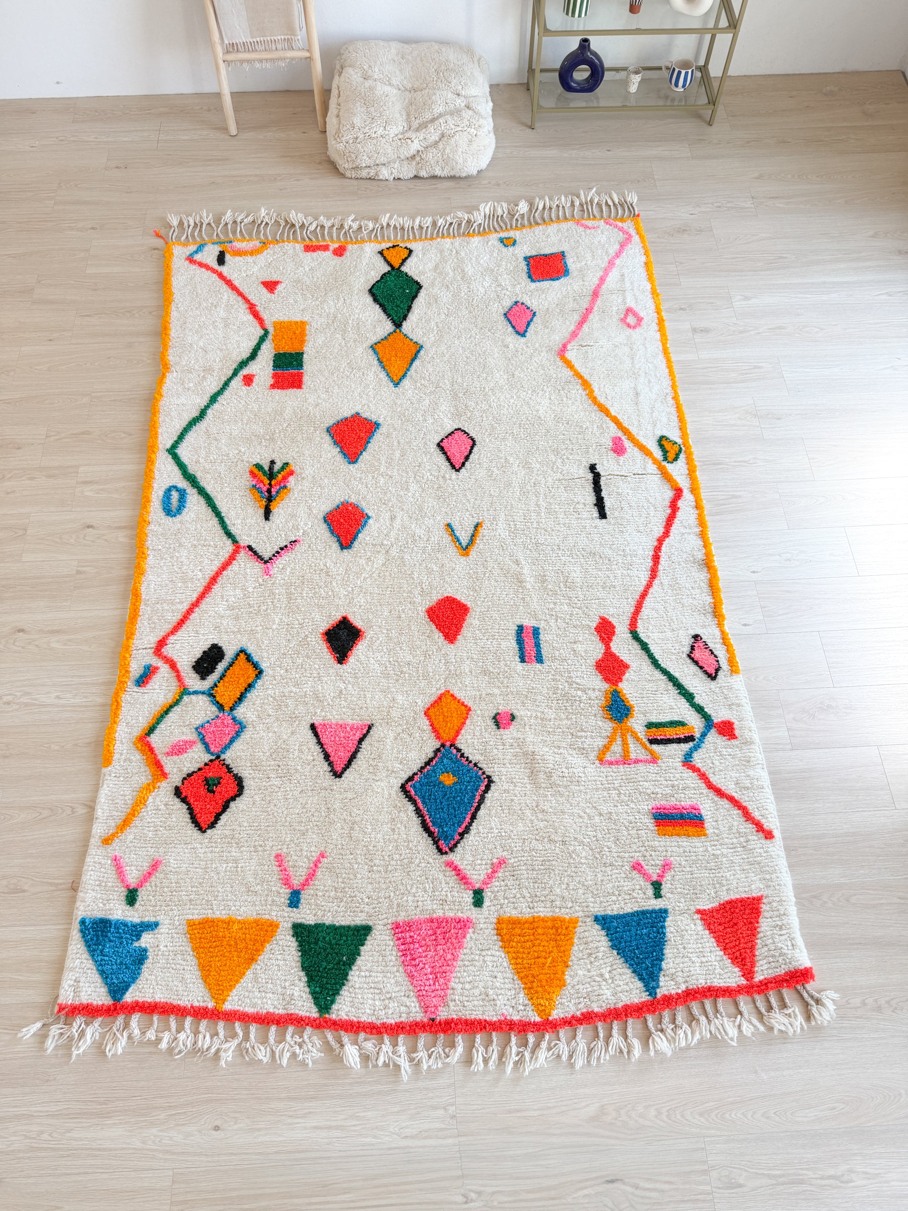 Tapis berbère coloré 192 x 310 cm - n°2578