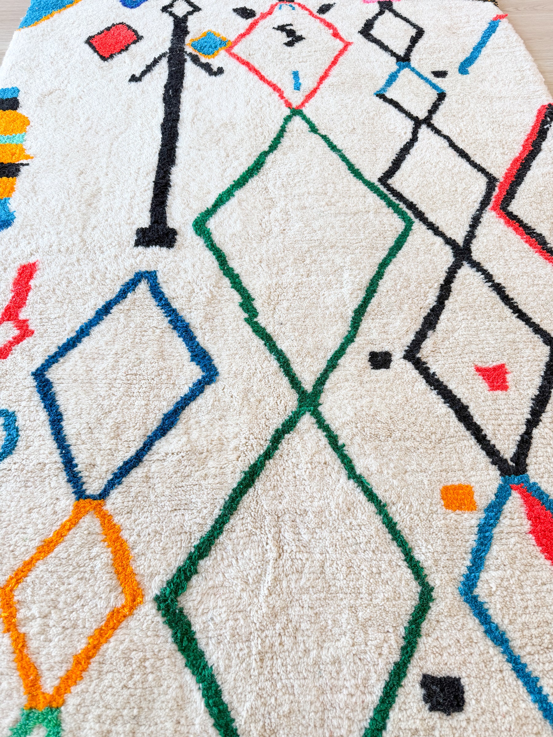 Tapis berbère coloré 159 x 302 cm - n°2583