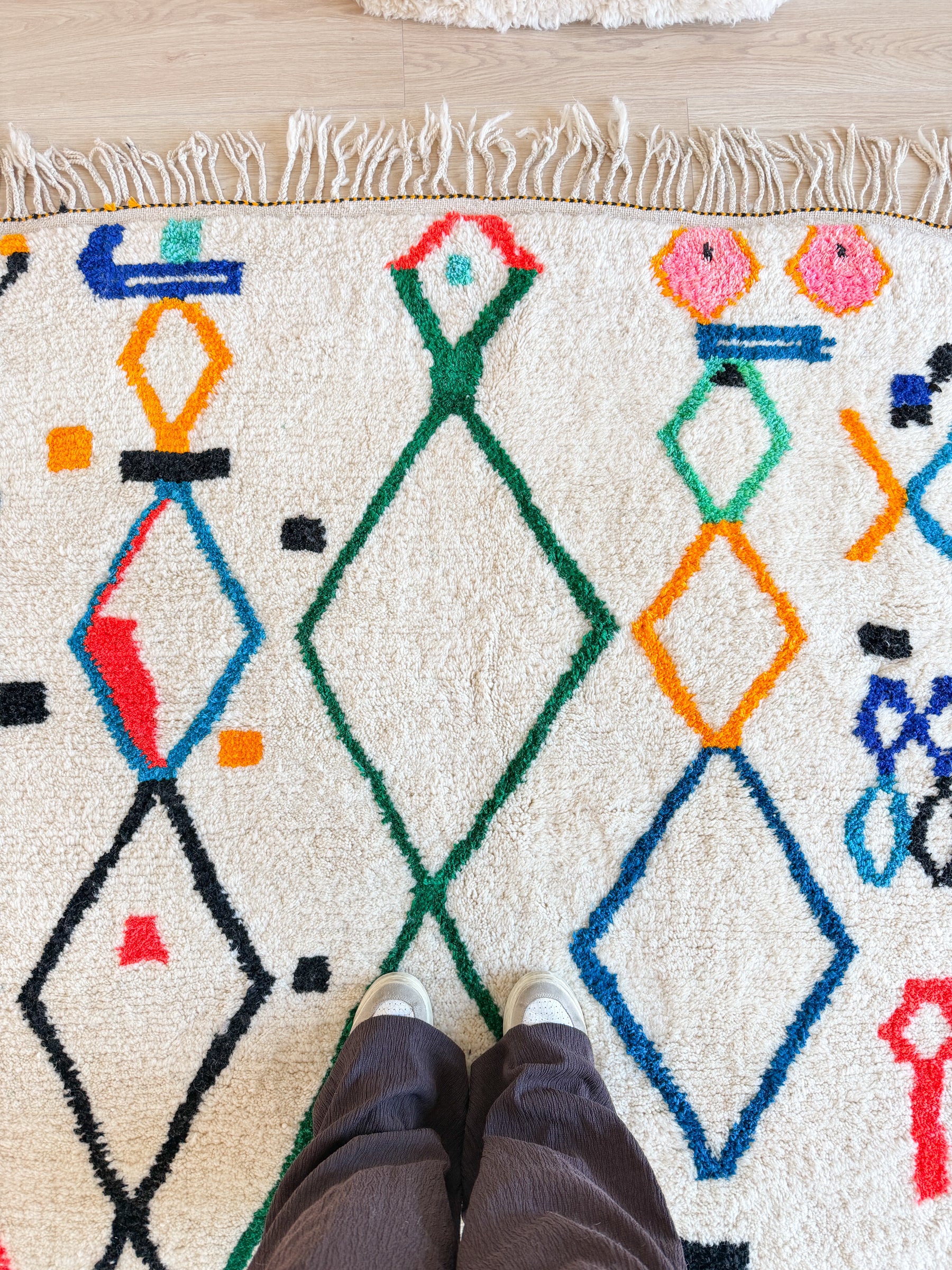 Tapis berbère coloré 159 x 302 cm - n°2583