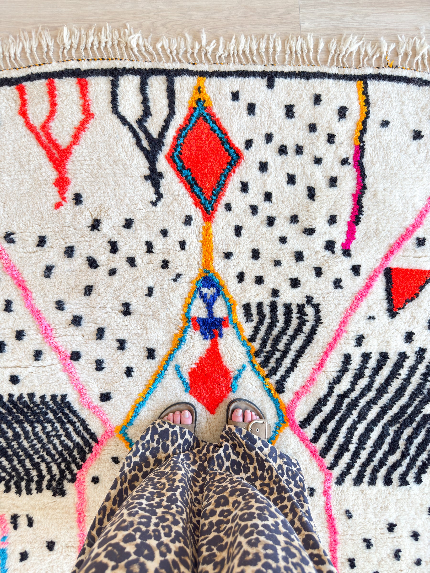 Tapis berbère coloré 150 x 223 cm - n°2589