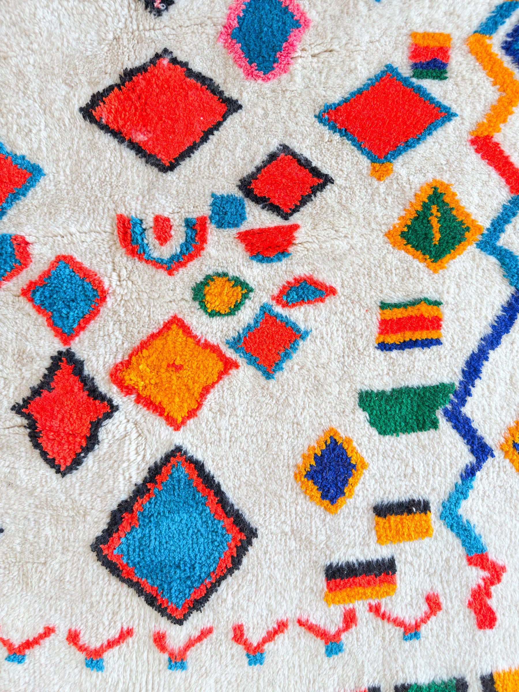 Tapis berbère coloré 154 x 241 cm - n°2591