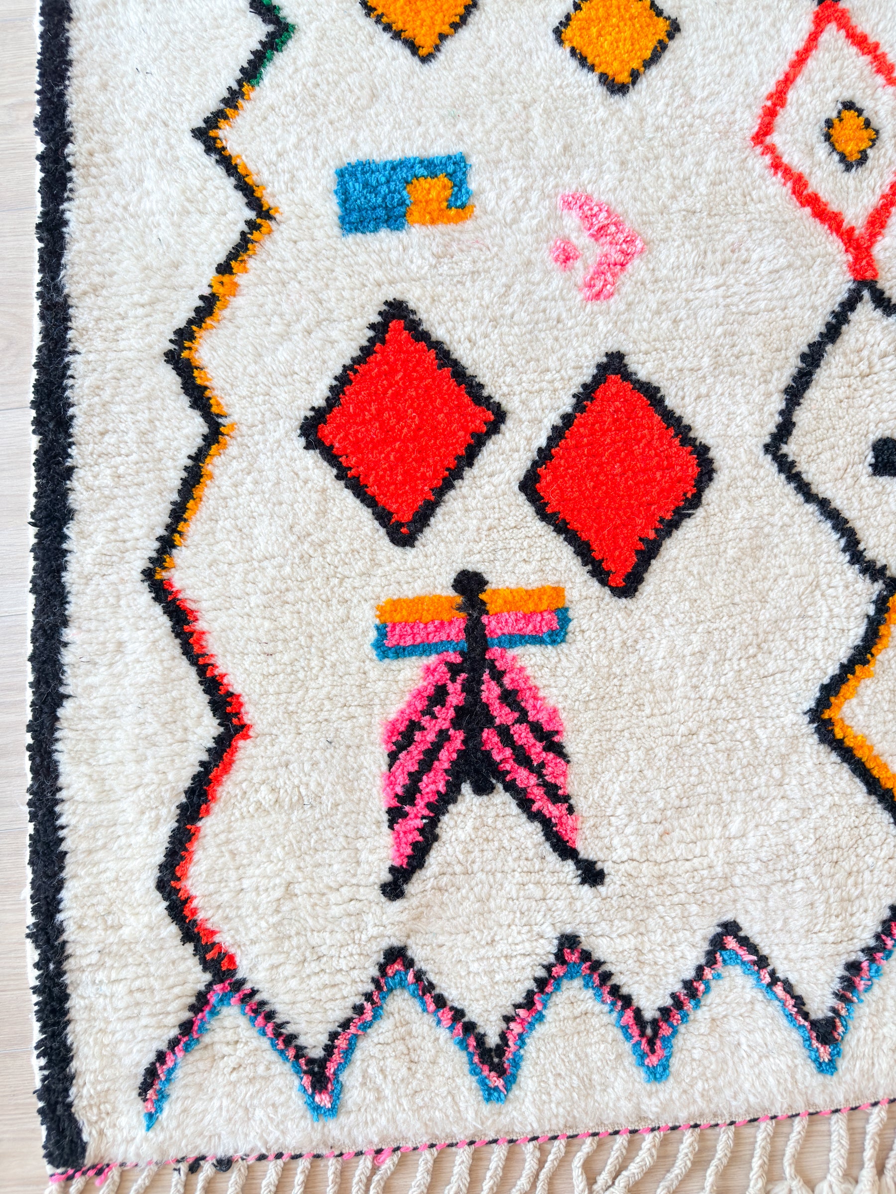 Tapis berbère coloré 156 x 220 cm - n°2595