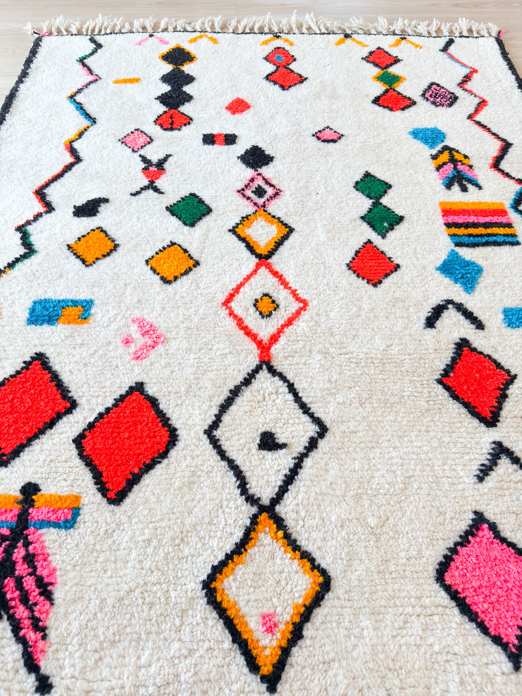 Tapis berbère coloré 156 x 220 cm - n°2595