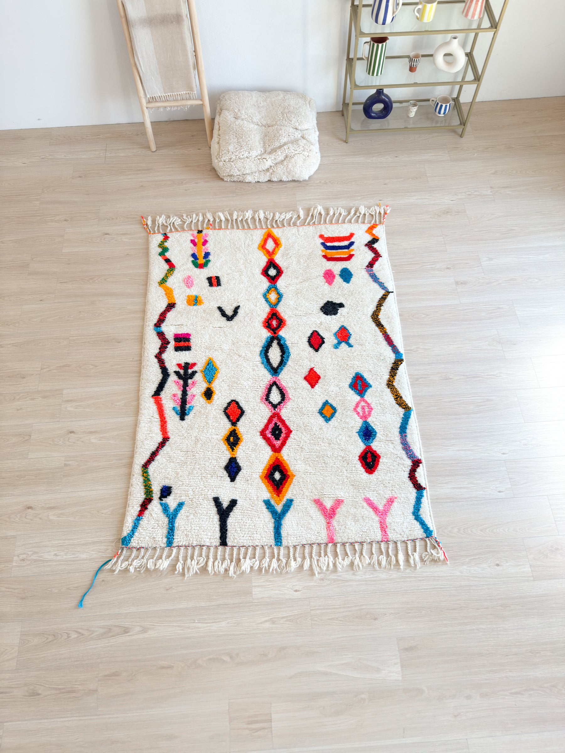 Tapis berbère coloré 148 x 218 cm - n°2588