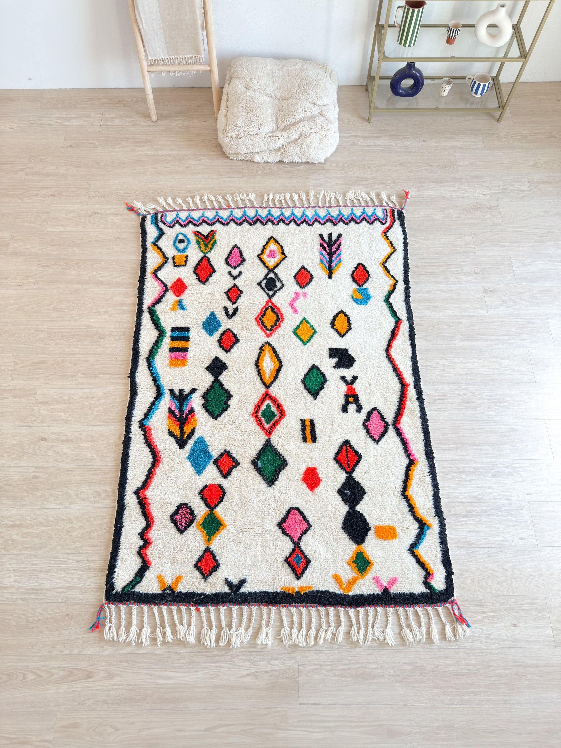 Tapis berbère coloré 144 x 229 cm - n°2580